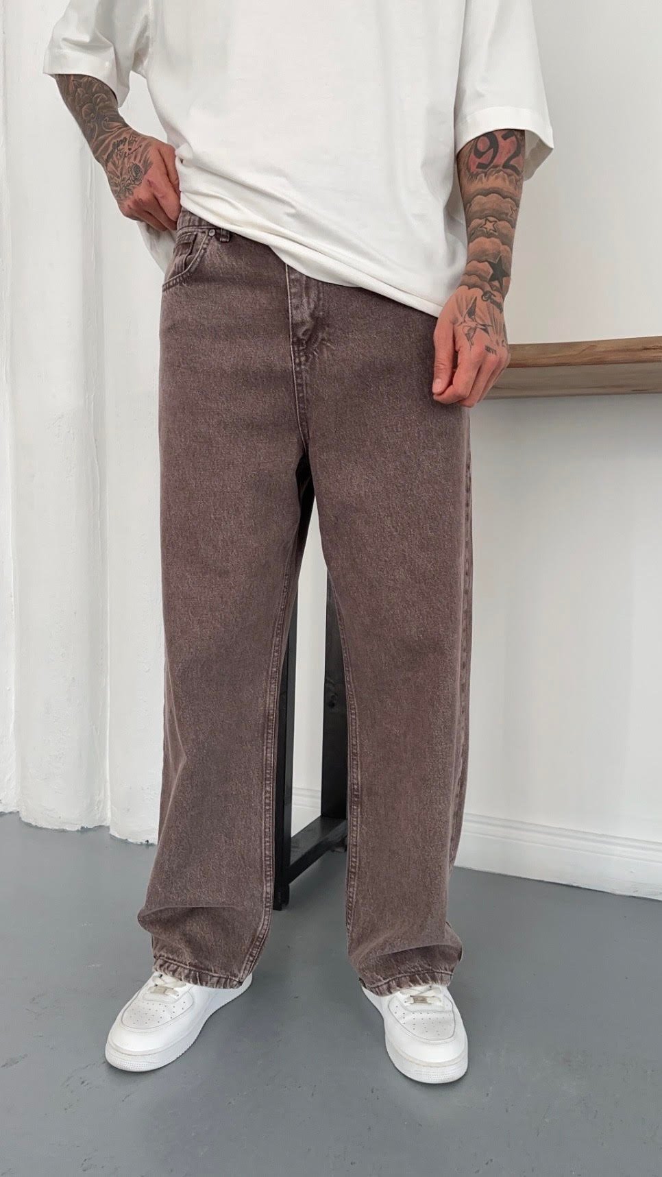 Süper Baggy Denim Pantolon
