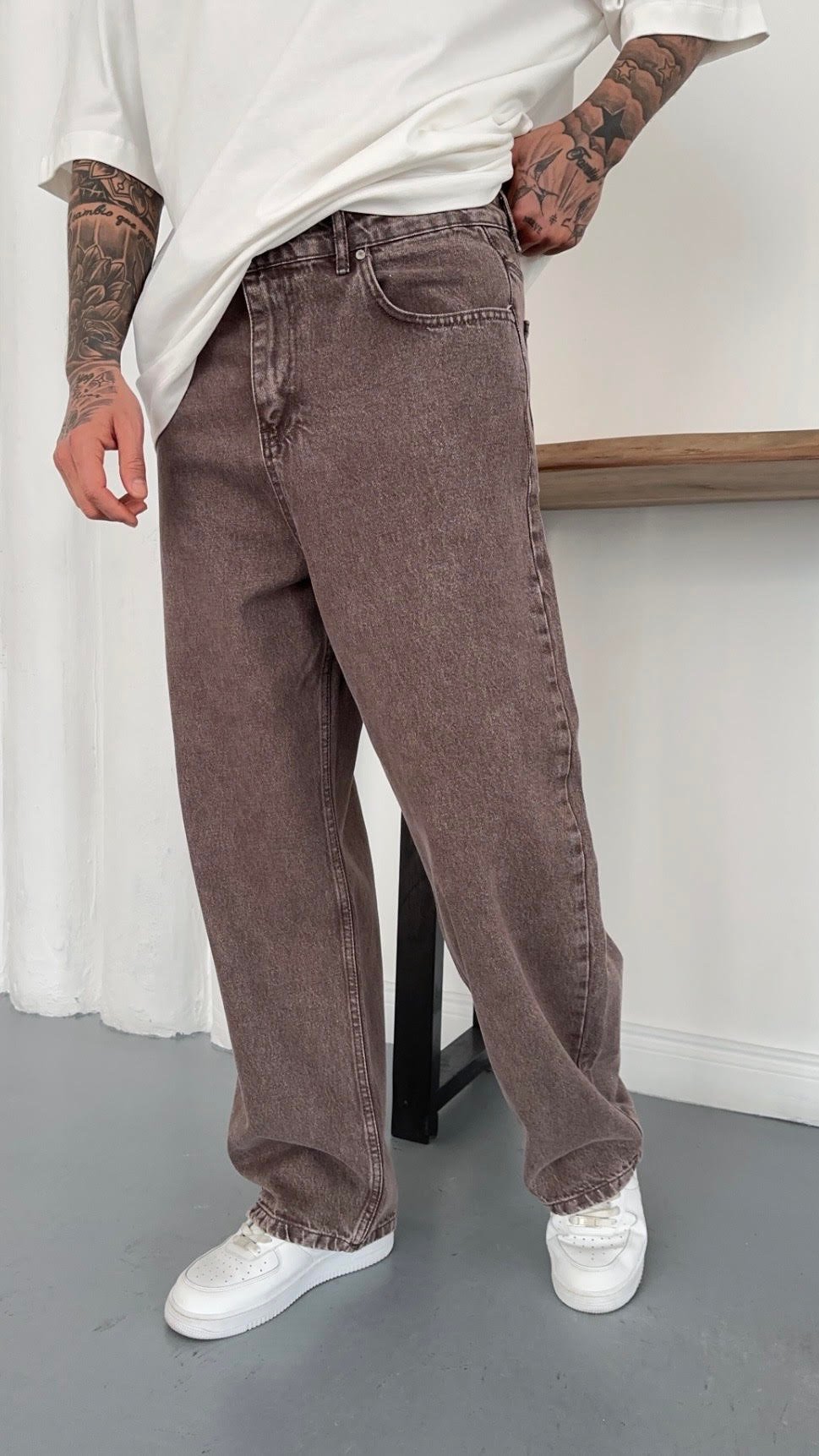 Süper Baggy Denim Pantolon