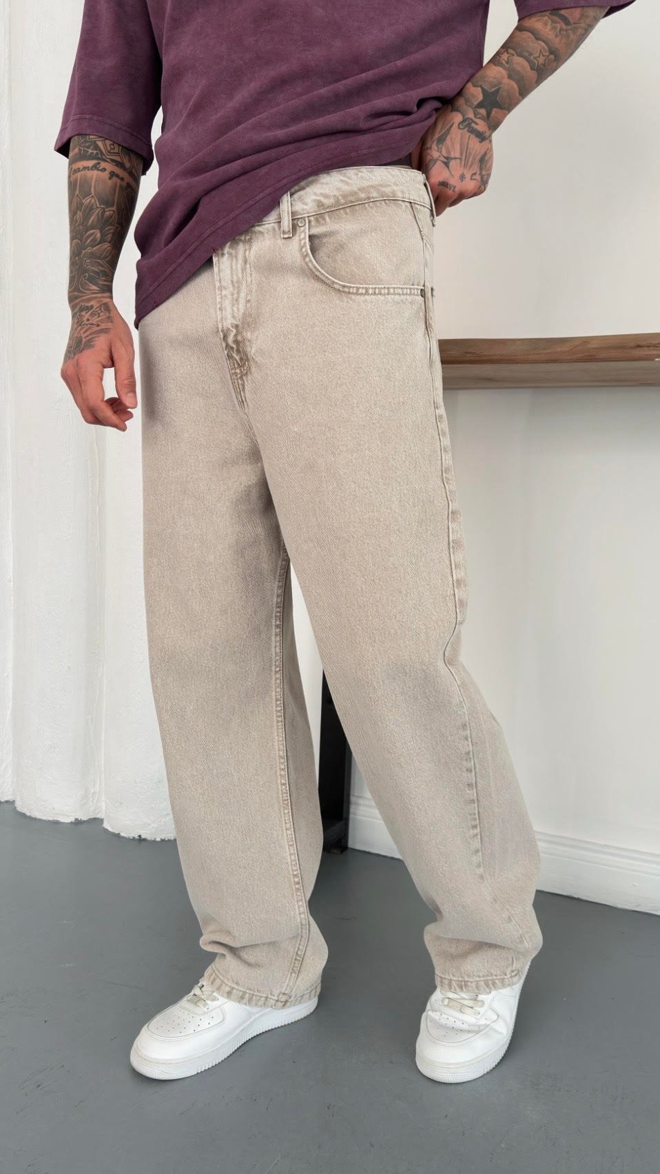 Süper Baggy Denim Pantolon