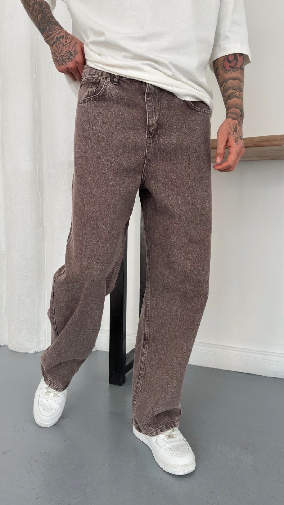 Süper Baggy Denim Pantolon
