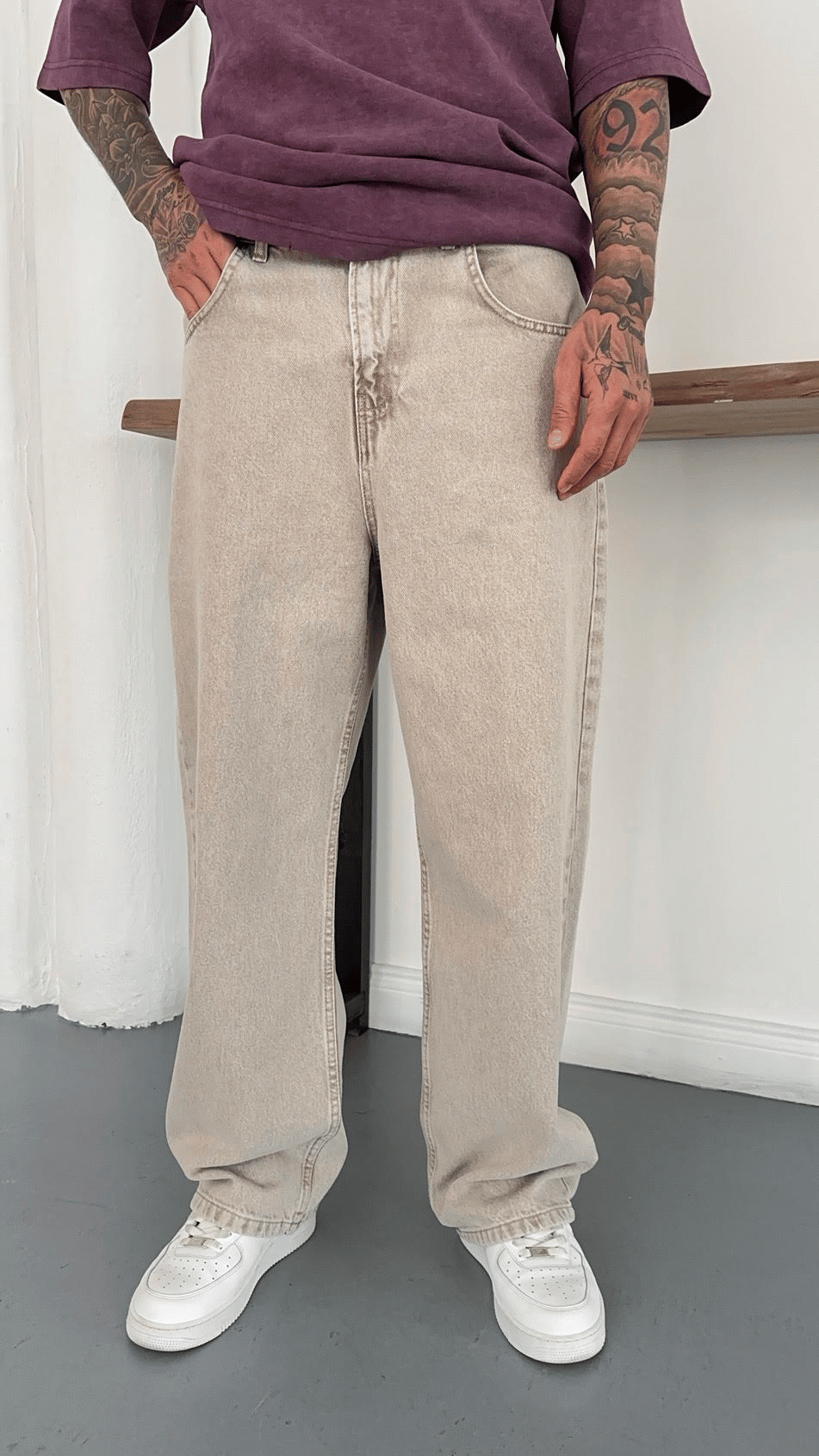 Süper Baggy Denim Pantolon