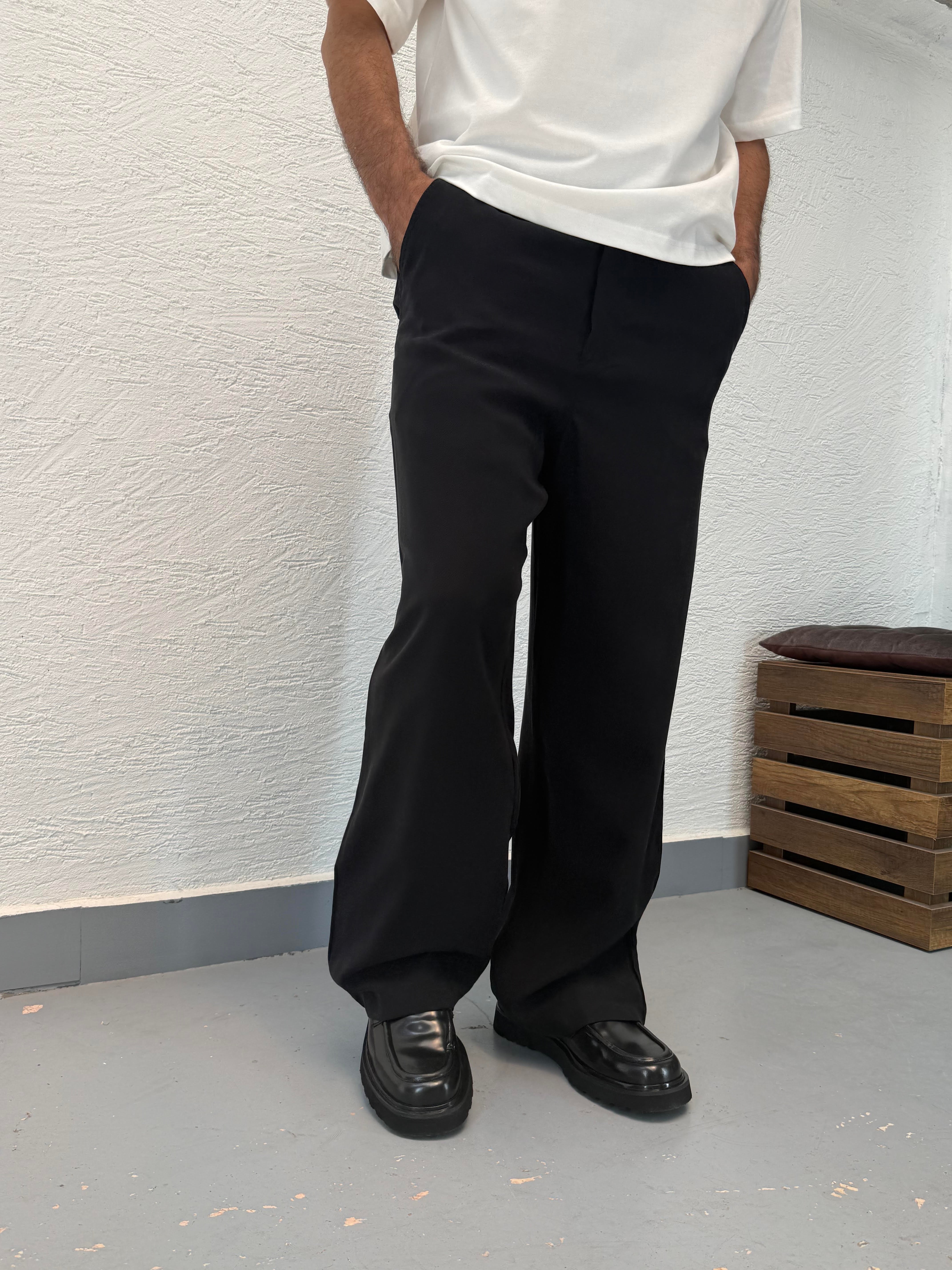 Tensel Baggy Kemer Detay Pantolon