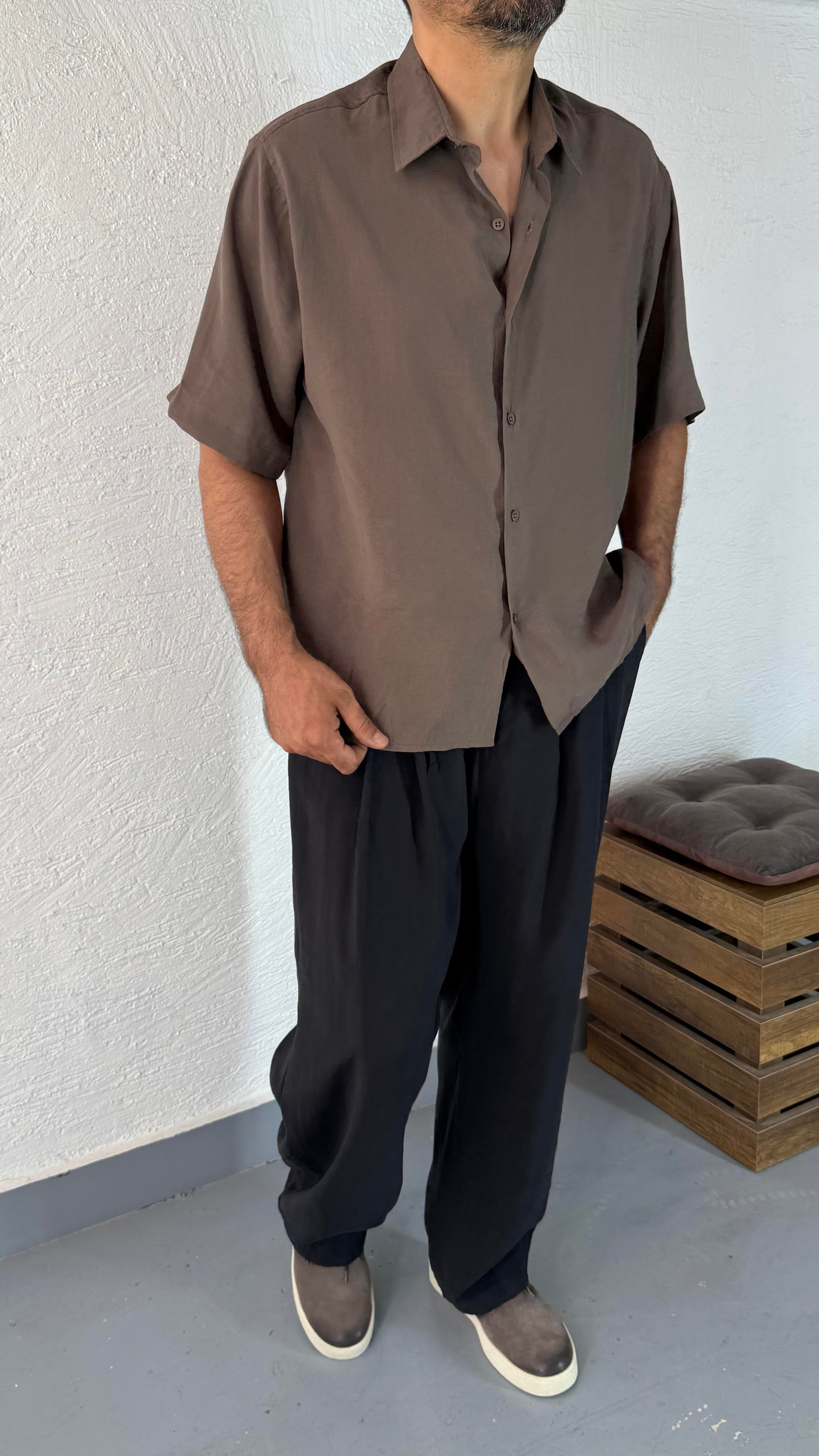 Tensel Oversize Gömlek