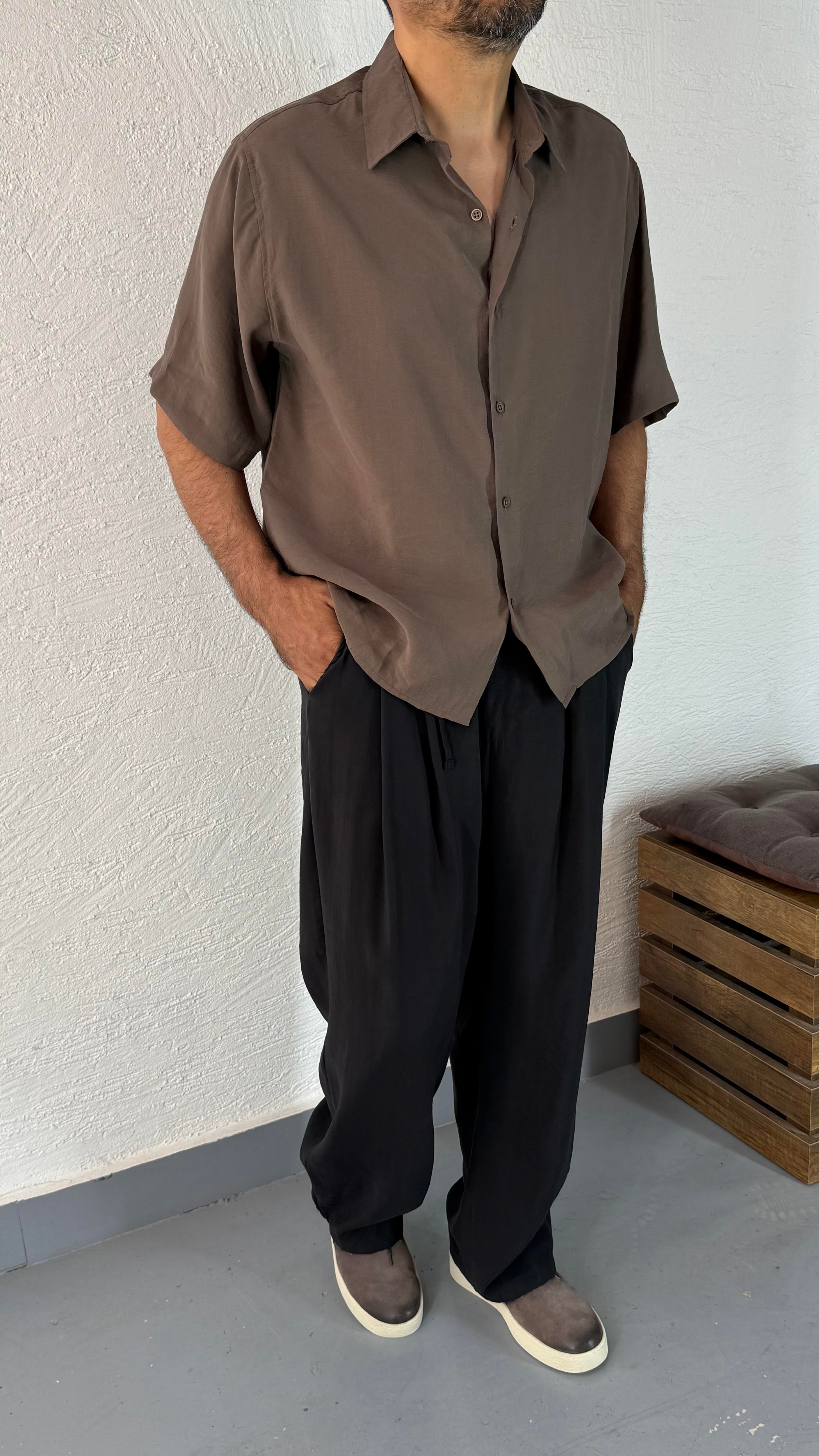Tensel Oversize Gömlek