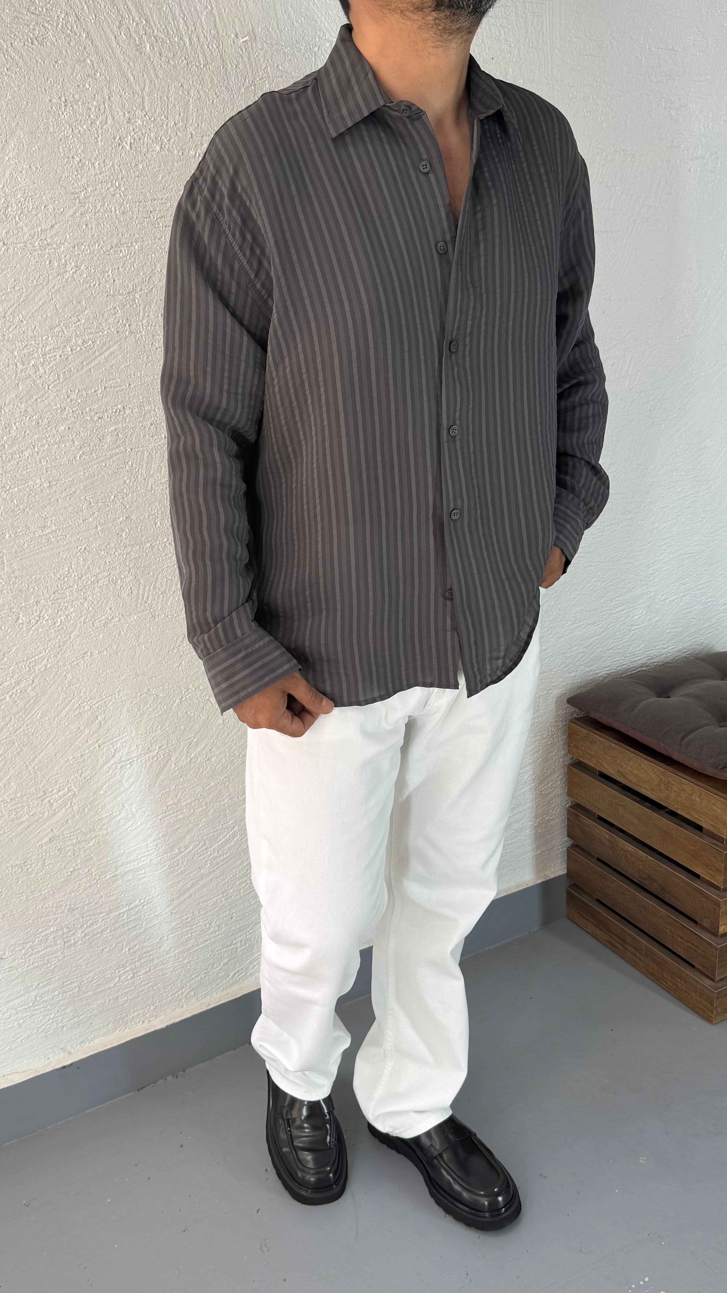 Tensel Oversize Gömlek
