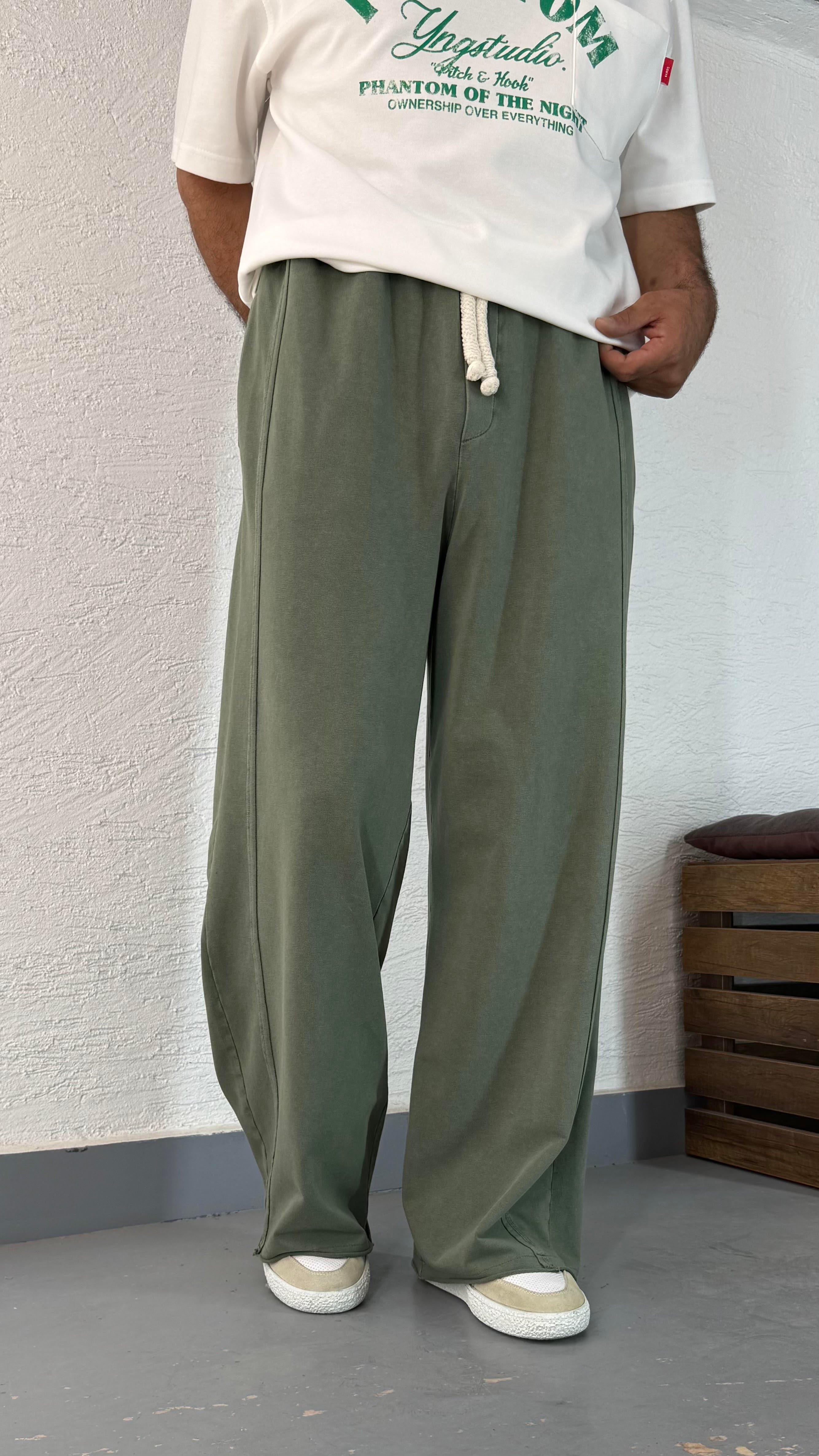 Yıkamalı Baggy Bol Eşofman