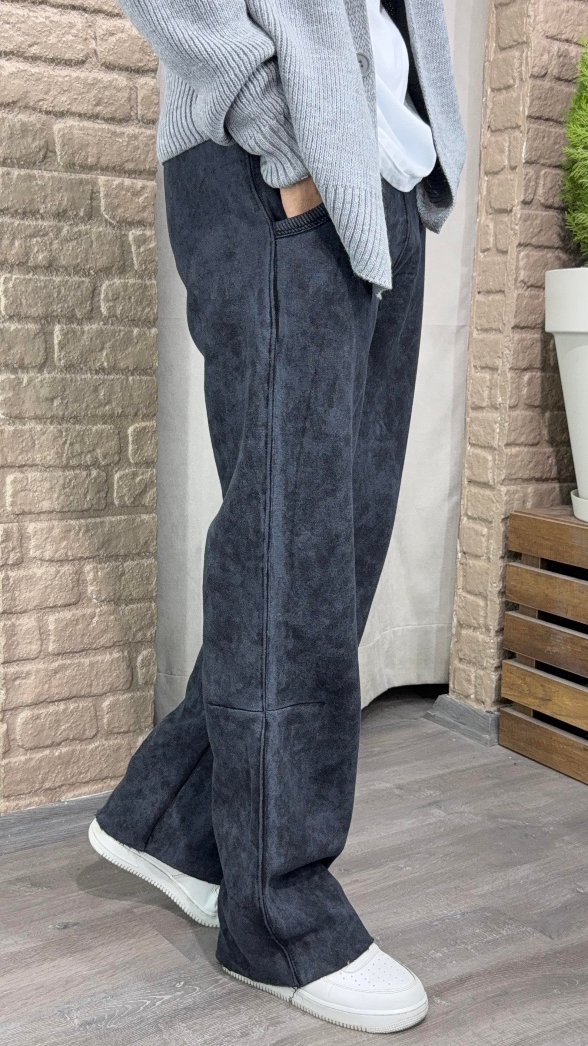 Yıkamalı Baggy Eşofman