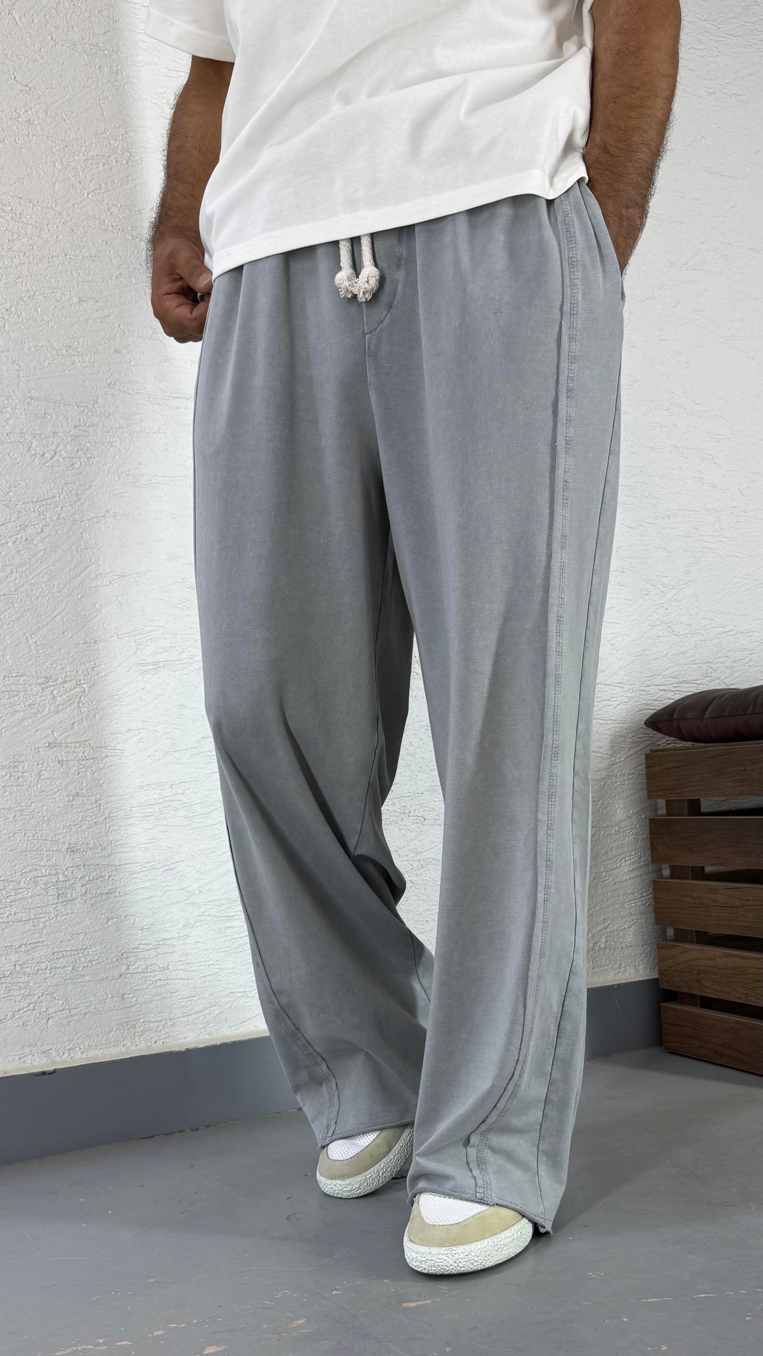 Yıkamalı Bol Baggy Eşofman