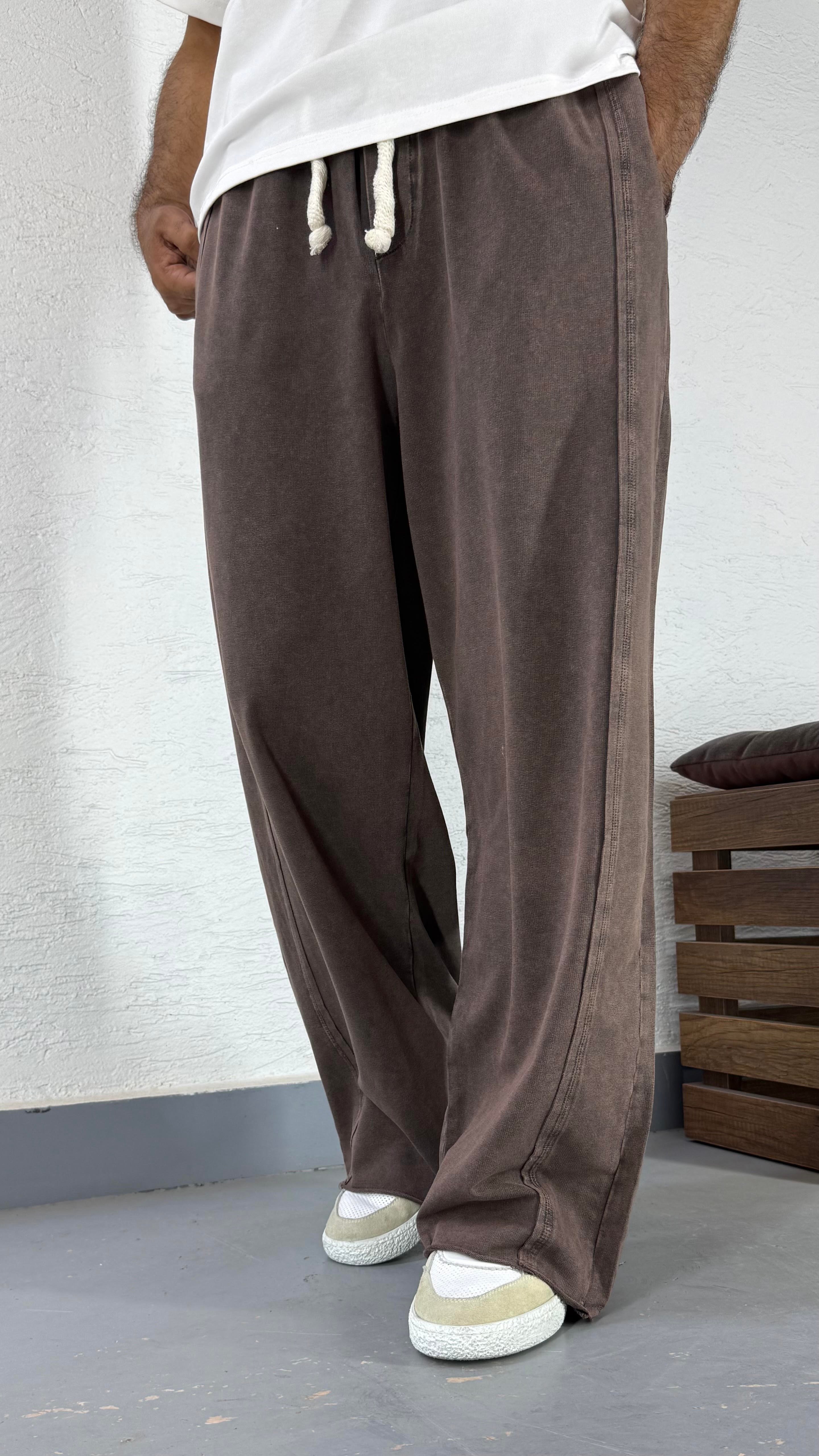 Yıkamalı Bol Baggy Eşofman