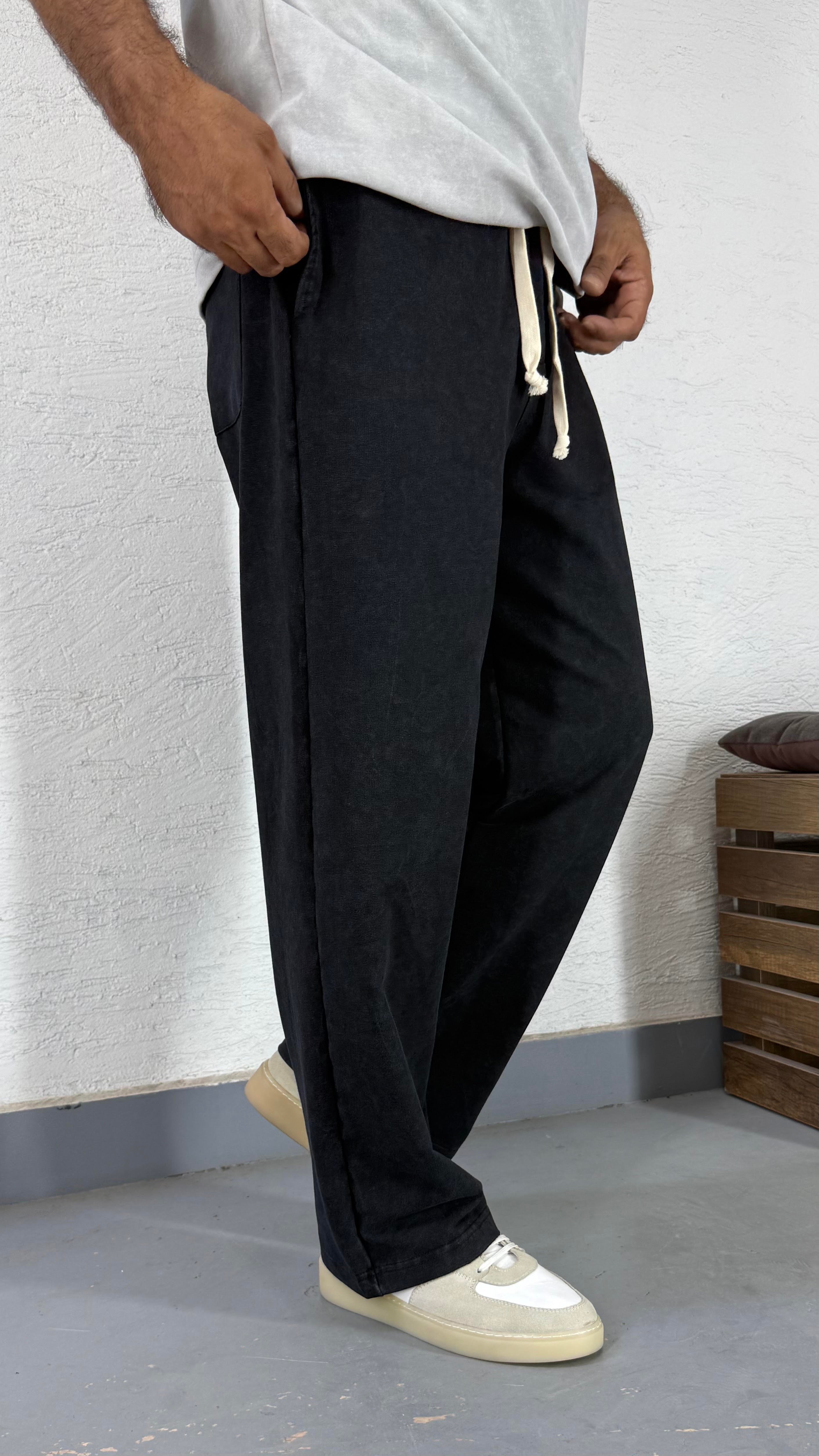 Yıkamalı Bol Baggy Eşofman