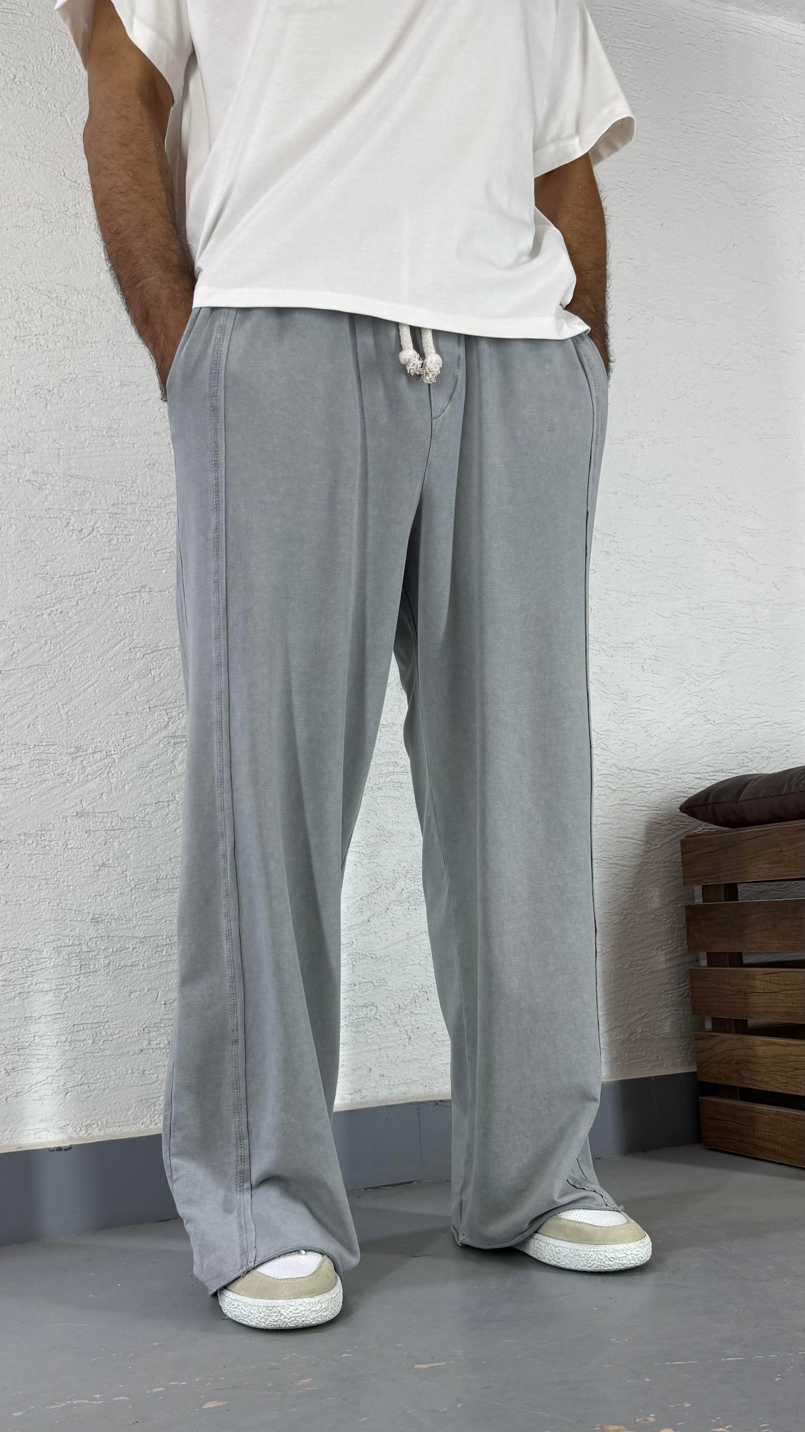 Yıkamalı Bol Baggy Eşofman