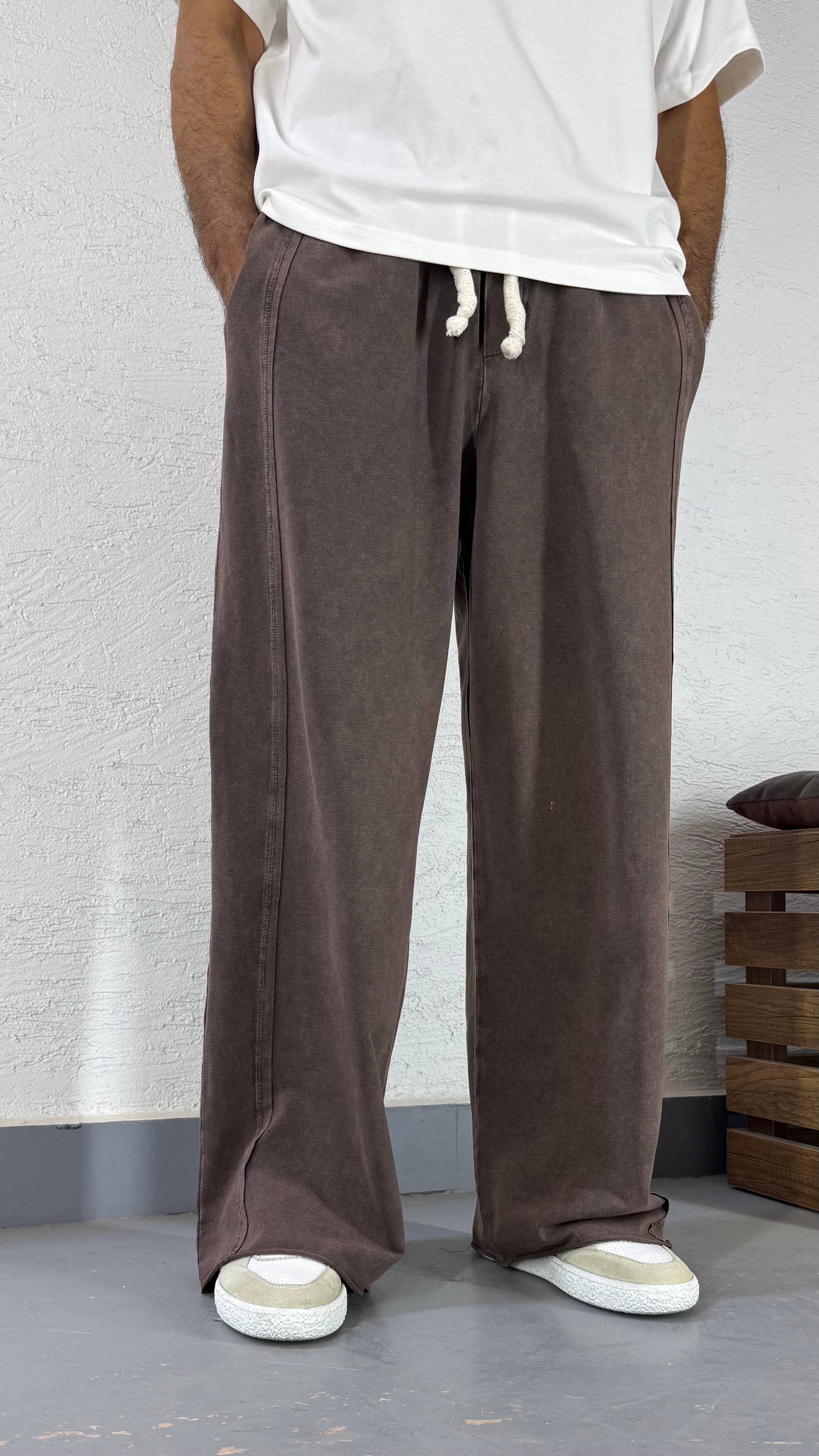Yıkamalı Bol Baggy Eşofman