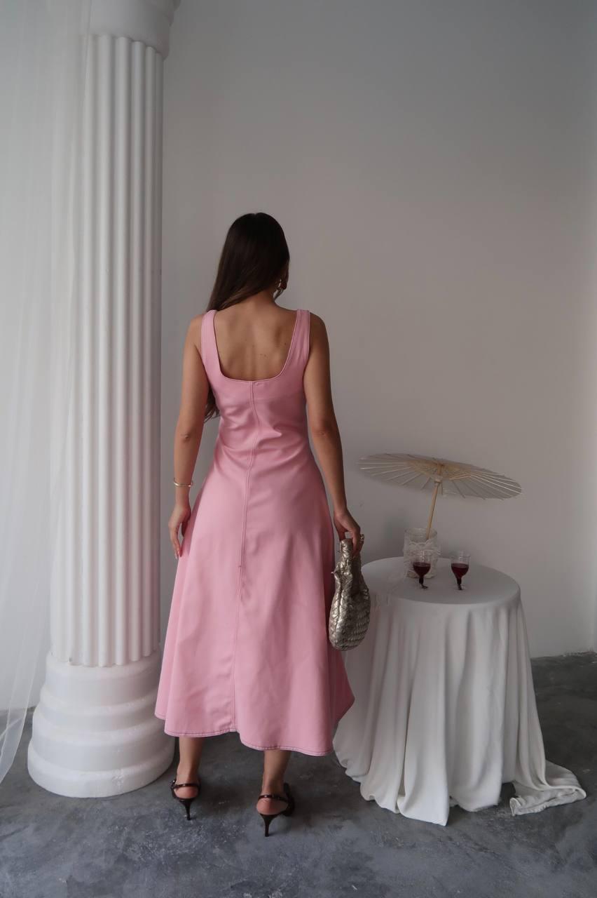 Çift Dikiş Gabardin Elbise