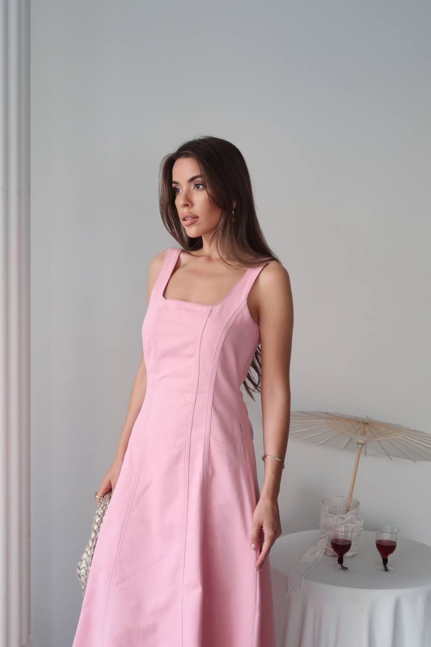 Çift Dikiş Gabardin Elbise