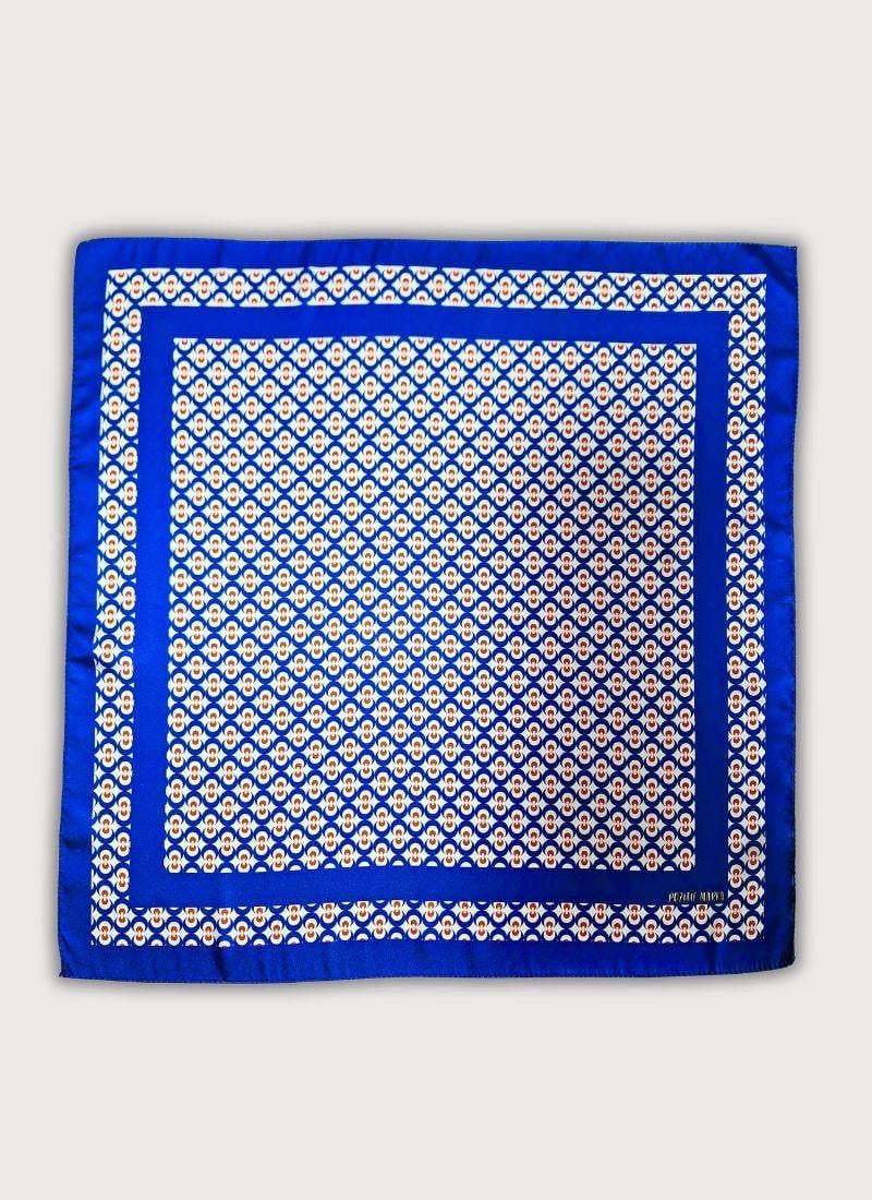 DENGE KOLEKSİYONU OSMANLI GEOMETRİK DESENLİ TWİLL SATEN FULAR