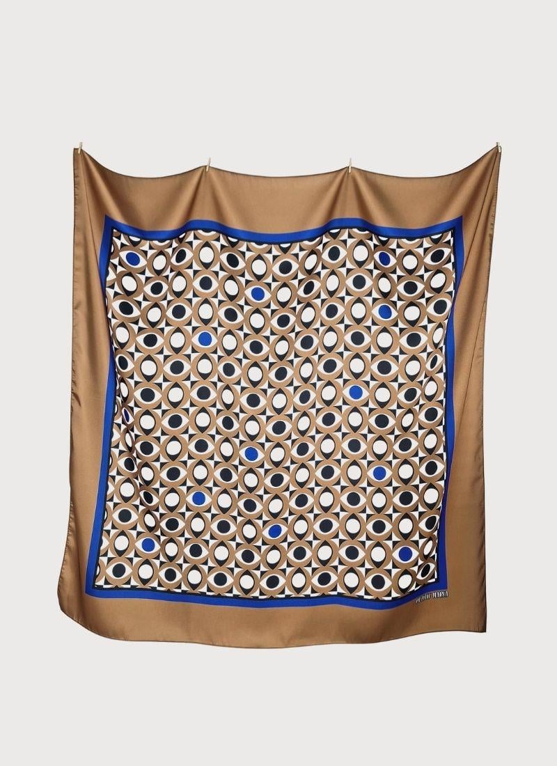 GEOMETRİK GÖZ DESENLİ EŞARP