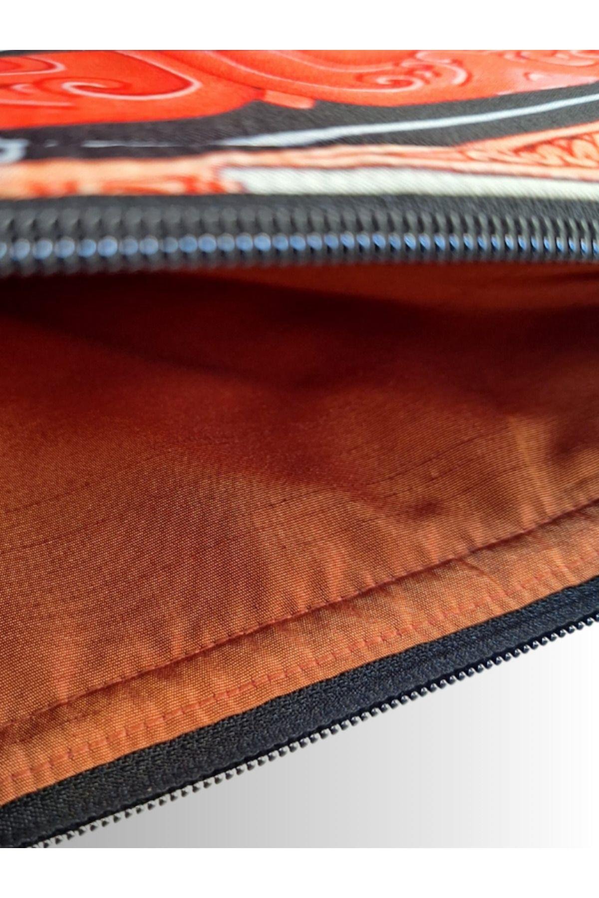 KADIN ÇANTA CLUTCH PORTFÖY YANTRA SEMBOL DESENLİ