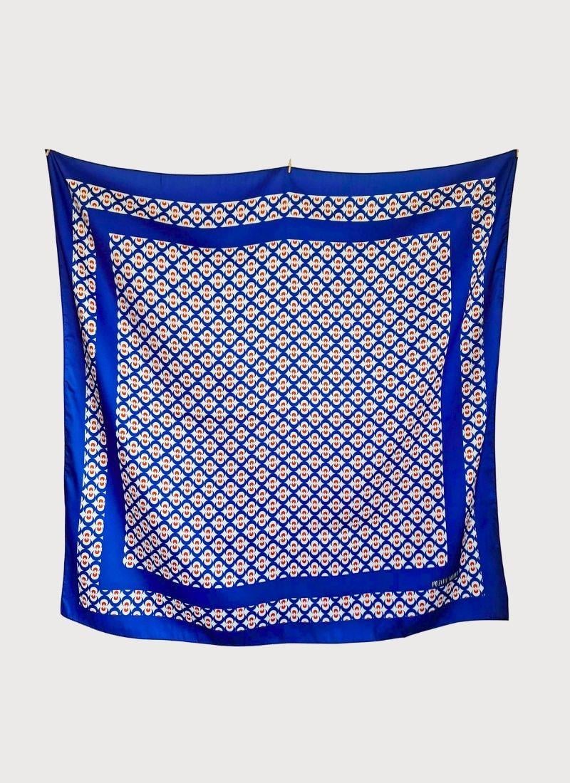 Osmanlı Geometrik Desenli Twill Saten Eşarp