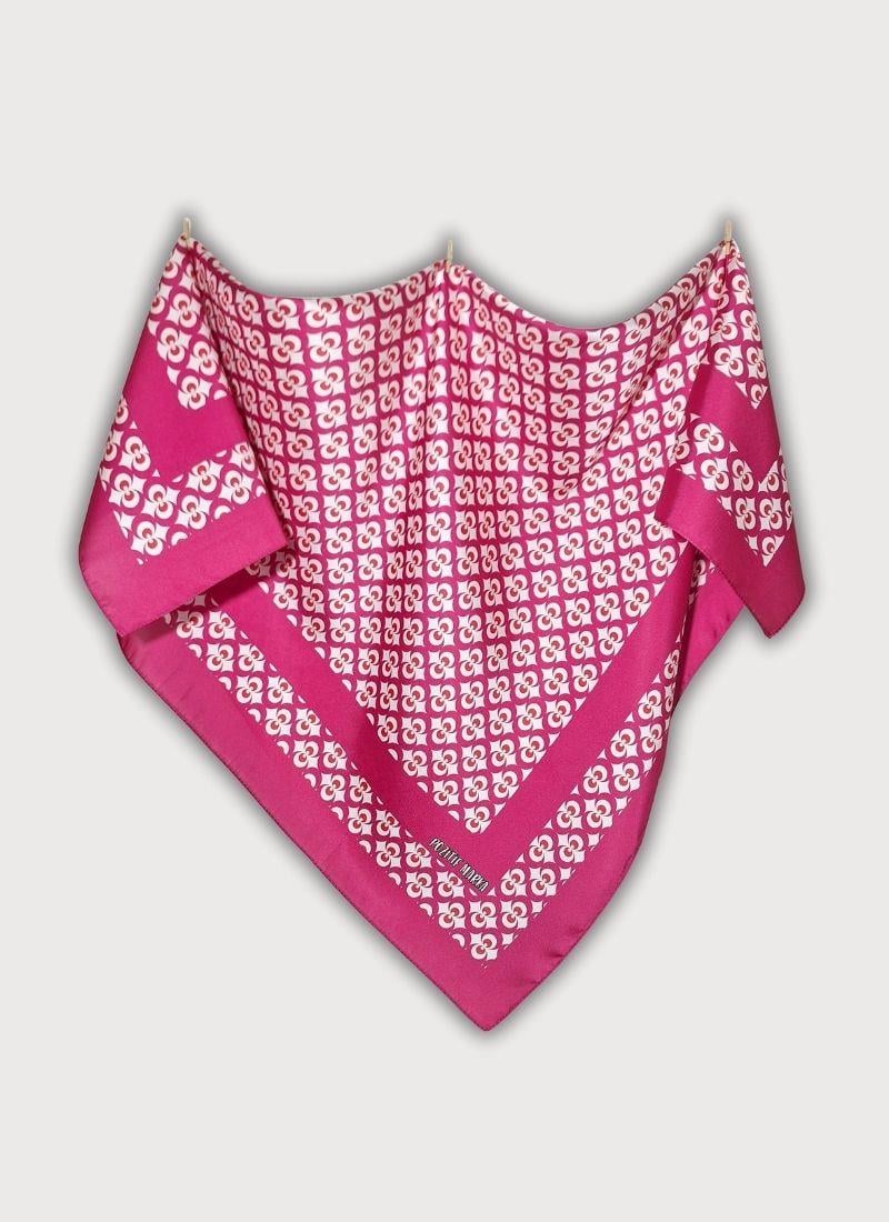 Osmanlı Geometrik Desenli Twill Saten Eşarp