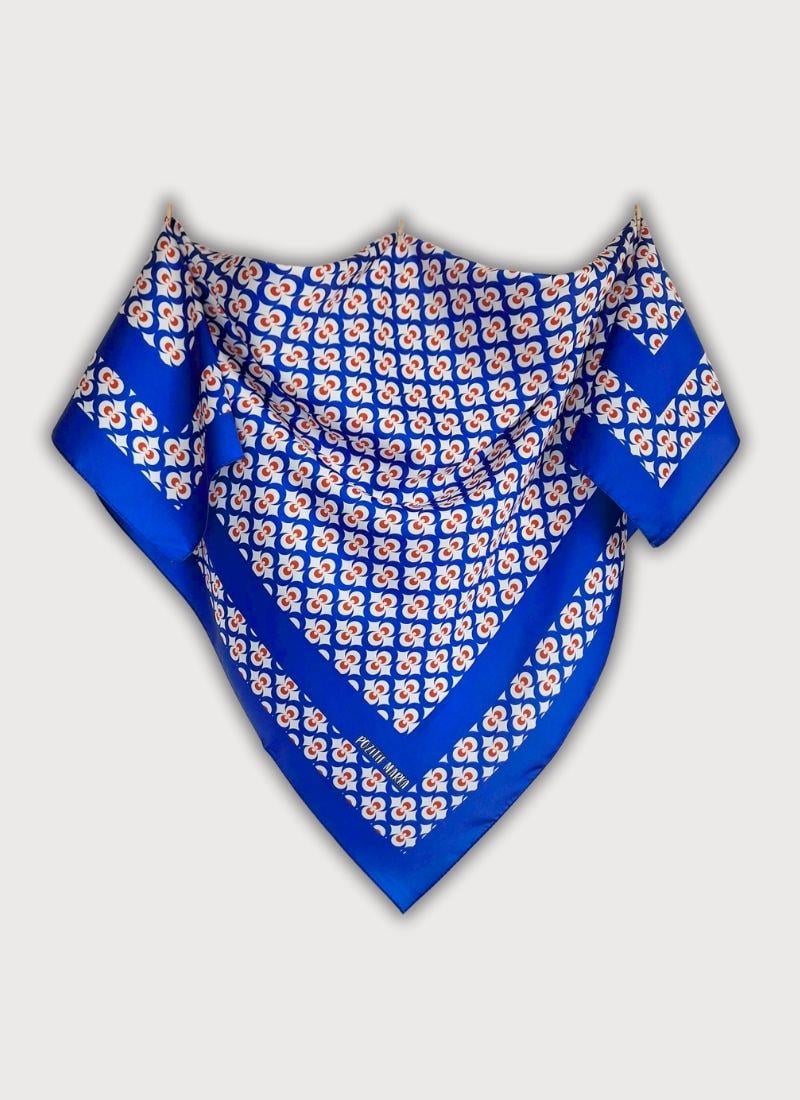 Osmanlı Geometrik Desenli Twill Saten Eşarp