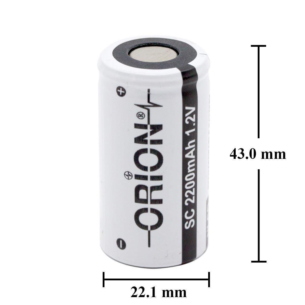 Orion SC 2200mAh 1.2V Ni-Cd Şarj Edilebilir Pil