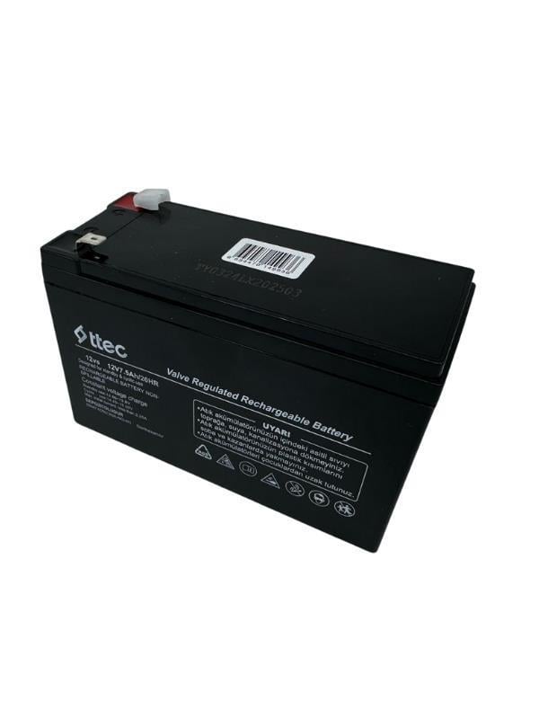Ttec 12V 7.5Ah Kuru Tip UPS Aküsü