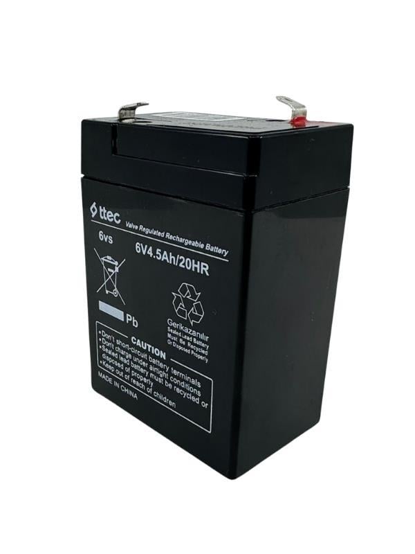 Ttec 6v 4.5Ah Bakımsız Kuru Akü 