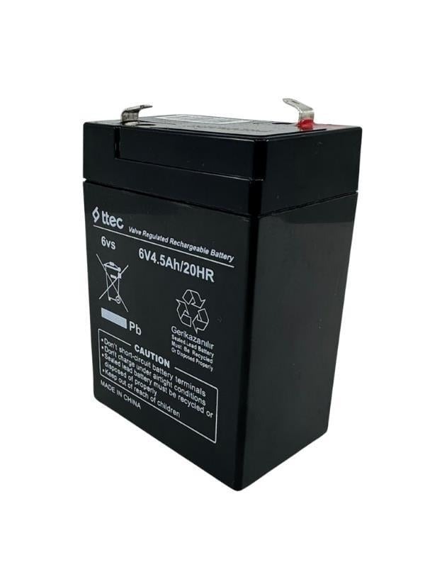 Ttec 6v 4.5Ah Bakımsız Kuru Akü 