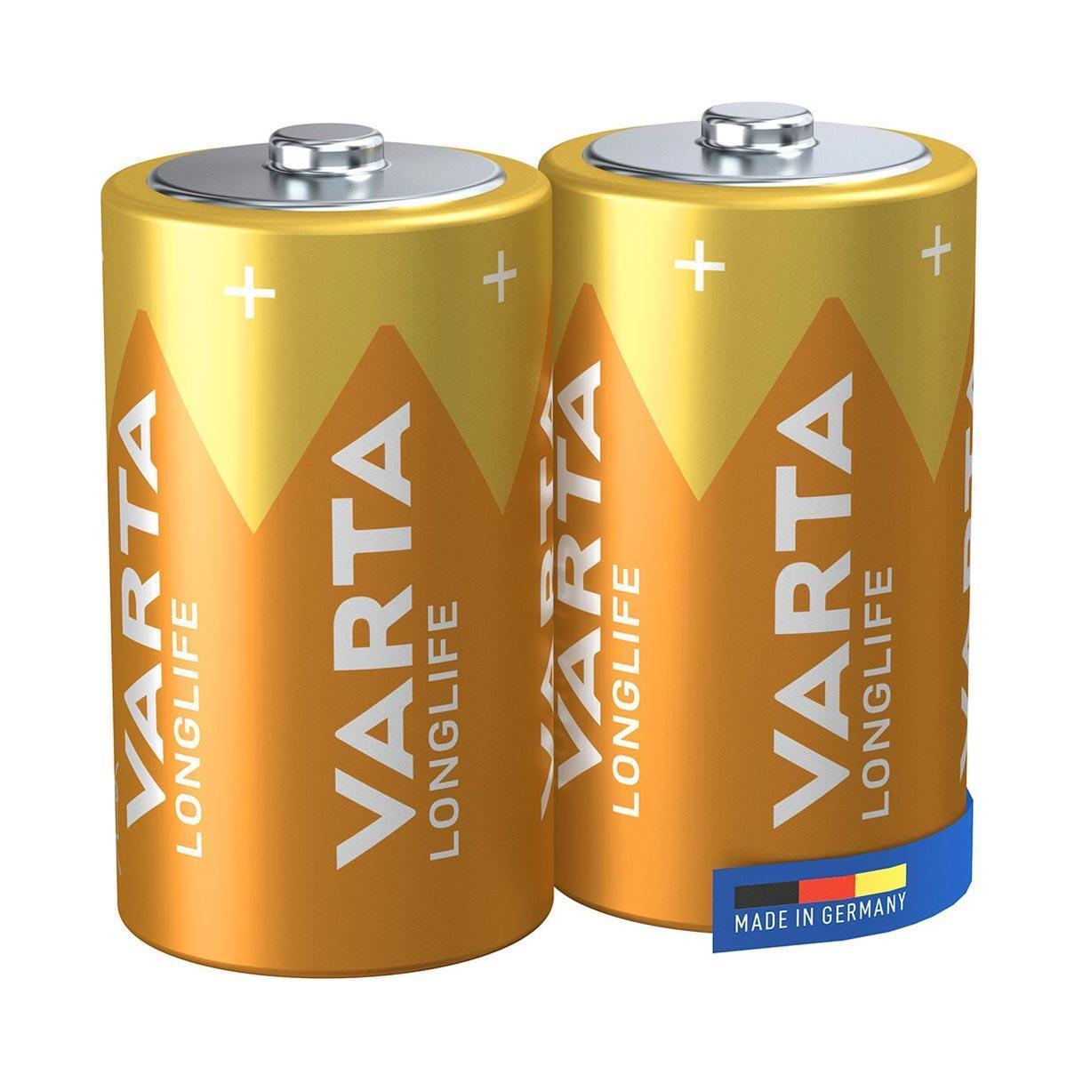 Varta 4120 Longlife Alkalin D Büyük Boy Pil 2li Paket
