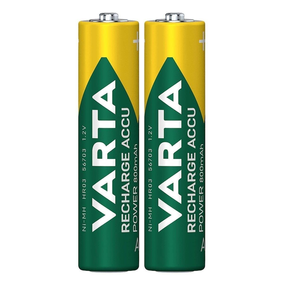 Varta 56703 Power 800mAh AAA Şarj Edilebilir İnce Kalem Pil 2li Paket