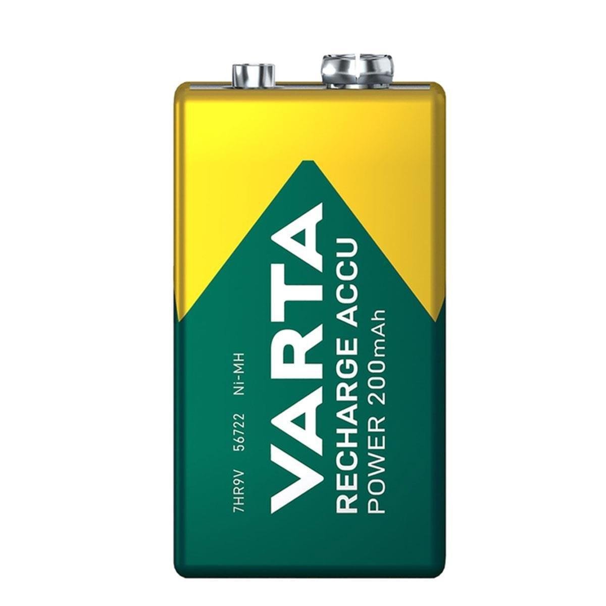 Varta 56722 9V 200mAh Şarjlı Pil Tekli Paket