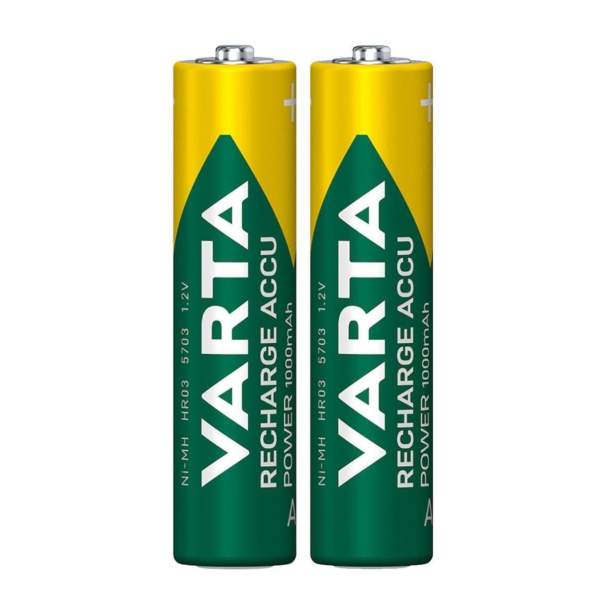 Varta 5703 Power 800mAh AAA Şarj Edilebilir İnce Kalem Pil 2li Paket