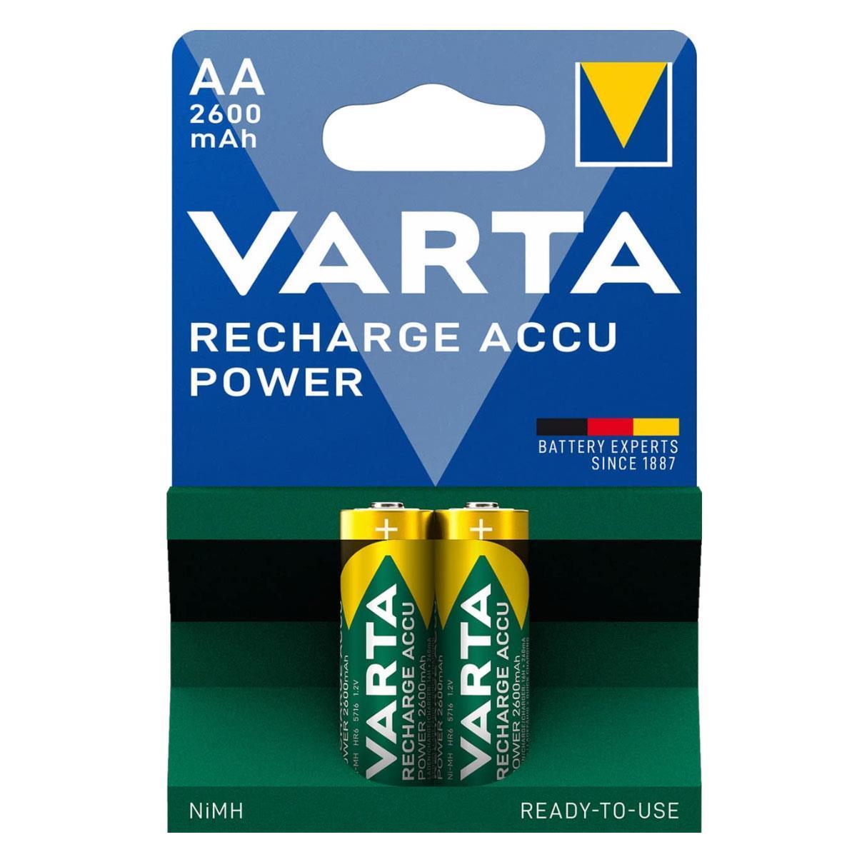 Varta 5716 Power 2600mAh AA Şarj Edilebilir Kalem Pil 2li Paket