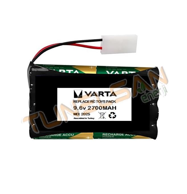 Varta 9.6v 2700mAH Tamiya Konnektörlü Oyuncak Pili