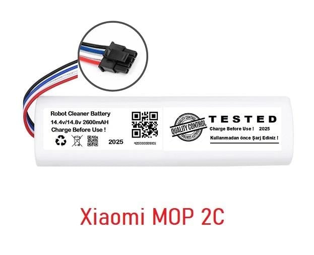 Xiaomi Mijia Mop 2C 14.4V 2600mAH Robot Süpürge Pili