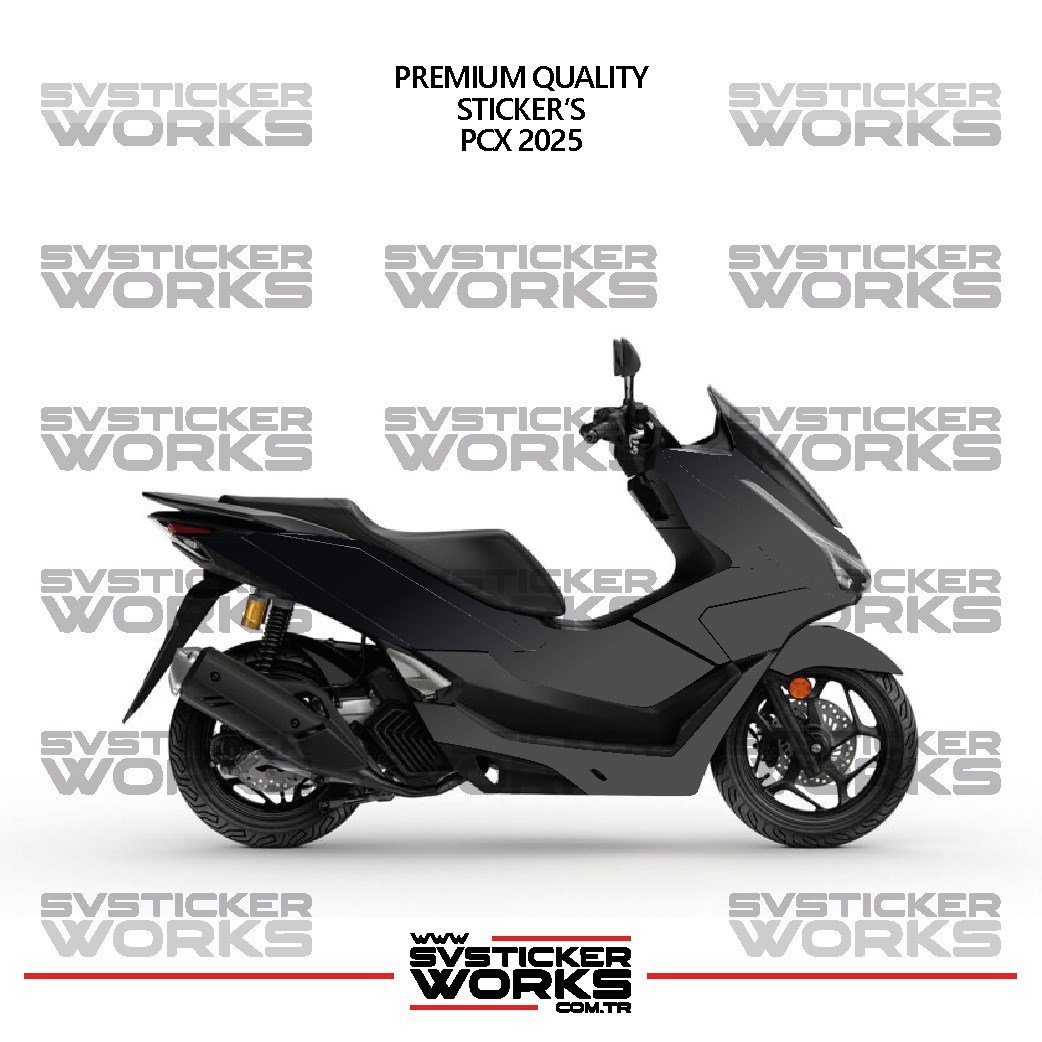 SVSTICKERWORKS HONDA PCX 2025 Kaplama Sticker Çift Renk Motor Kaplama Modeli Hazır Kit Yüksek Kalite HONDA PCX 2025 Kaplama Sticker Çift Renk Motor Kaplama Modeli Hazır Kit Yüksek Kalite