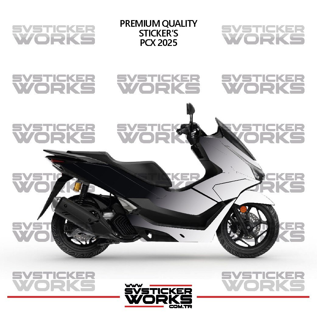 SVSTICKERWORKS HONDA PCX 2025 Kaplama Sticker Çift Renk Motor Kaplama Modeli Hazır Kit Yüksek Kalite HONDA PCX 2025 Kaplama Sticker Çift Renk Motor Kaplama Modeli Hazır Kit Yüksek Kalite