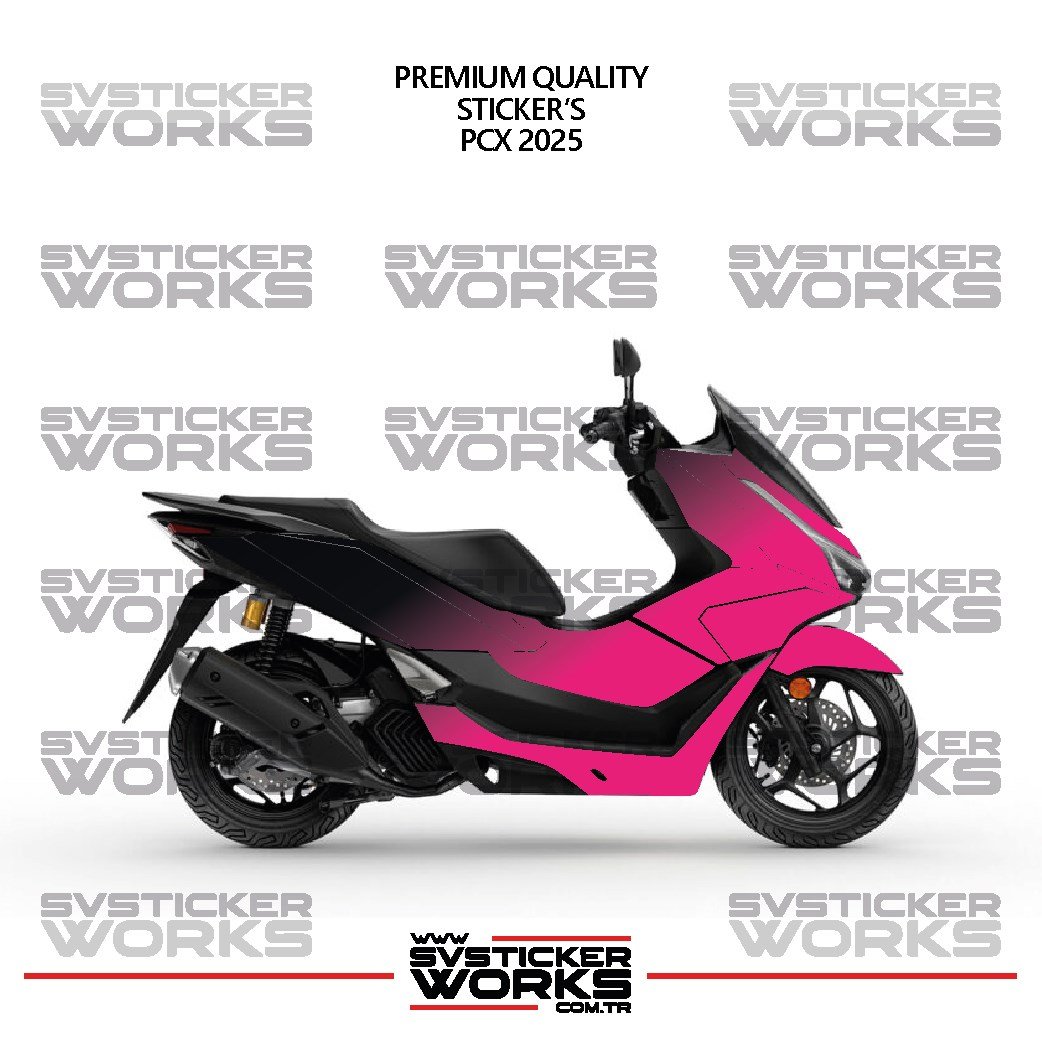 SVSTICKERWORKS HONDA PCX 2025 Kaplama Sticker Çift Renk Motor Kaplama Modeli Hazır Kit Yüksek Kalite HONDA PCX 2025 Kaplama Sticker Çift Renk Motor Kaplama Modeli Hazır Kit Yüksek Kalite