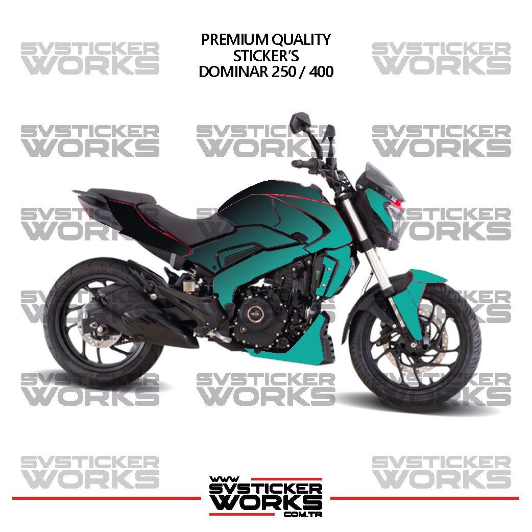 SVSTICKERWORKSBAJAJ Dominar 250-400 Uyumlu Kaplama Sticker Çift Renk Motor Kaplama Modeli Hazır Kit Yüksek KaliteBAJAJ Dominar 250-400 Uyumlu Kaplama Sticker Çift Renk Motor Kaplama Modeli Hazır Kit Yüksek Kalite