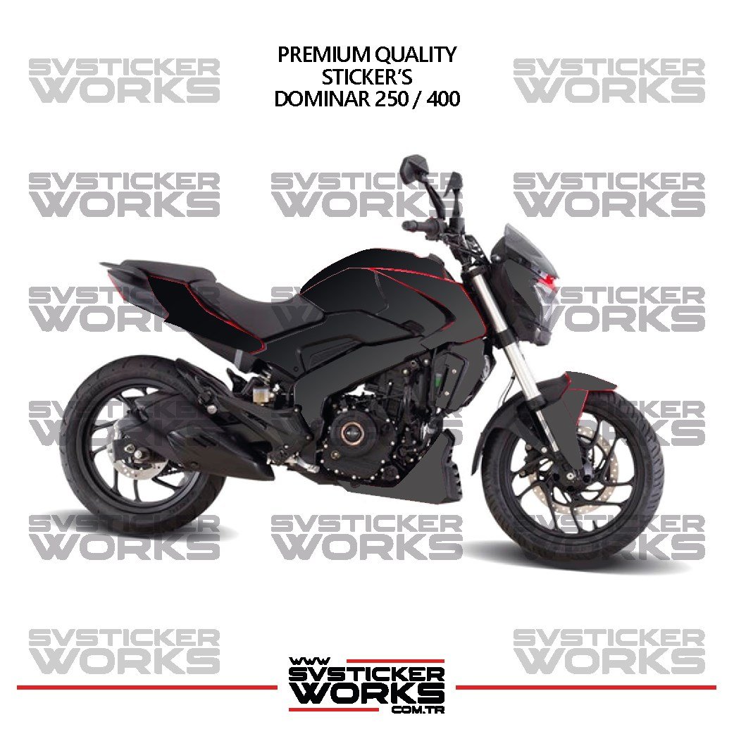 SVSTICKERWORKSBAJAJ Dominar 250-400 Uyumlu Kaplama Sticker Çift Renk Motor Kaplama Modeli Hazır Kit Yüksek KaliteBAJAJ Dominar 250-400 Uyumlu Kaplama Sticker Çift Renk Motor Kaplama Modeli Hazır Kit Yüksek Kalite