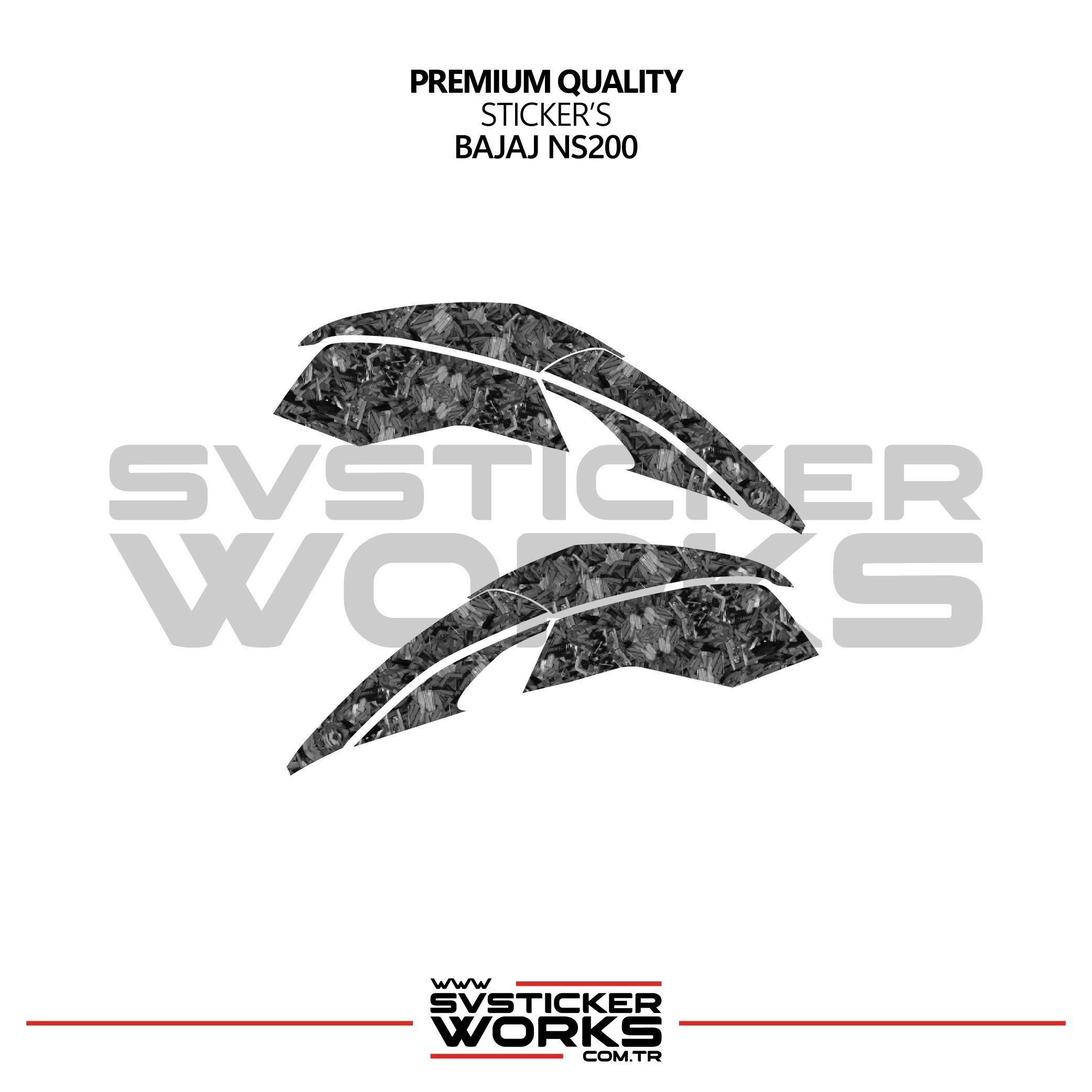 SVSTICKERWORKSBajaj NS200 Forged Kaplama Etiket Sticker Modeli Full DepoBajaj NS200 Forged Kaplama Etiket Sticker Modeli Full DepoNS200
