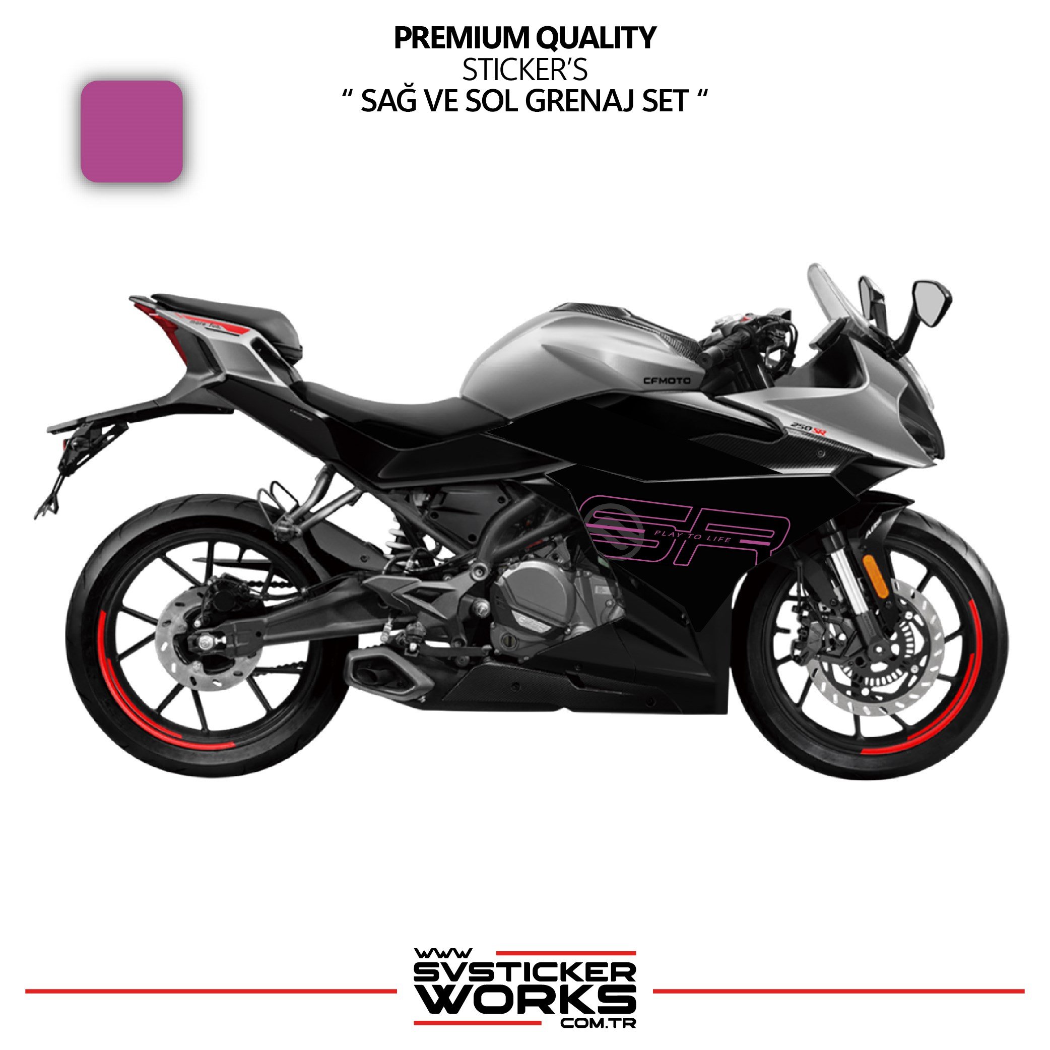 SVSTICKERWORKSCFMOTO 250SR Grenaj Sticker Sağ Sol Set Yüksek Kalite Sticker Etiket ModeliCFMOTO 250SR Grenaj Sticker Sağ Sol Set Yüksek Kalite Sticker Etiket Modeli250SR