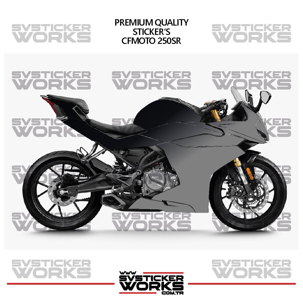 SVSTICKERWORKSCFMOTO 250SR Kaplama Sticker Çift Renk Motor Kaplama Modeli Hazır Kit Yüksek KaliteCFMOTO 250SR Kaplama Sticker Çift Renk Motor Kaplama Modeli Hazır Kit Yüksek Kalite
