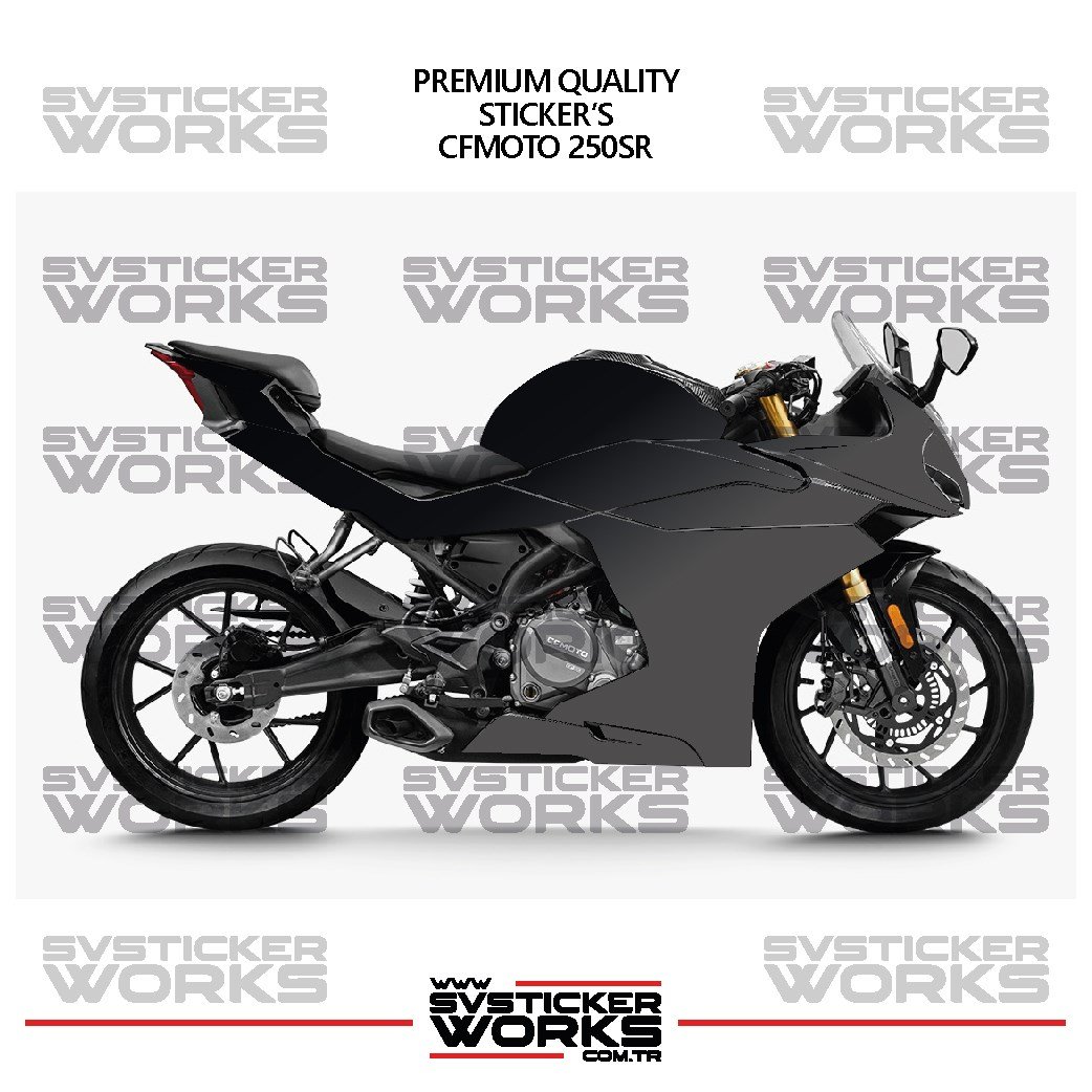 SVSTICKERWORKSCFMOTO 250SR Kaplama Sticker Çift Renk Motor Kaplama Modeli Hazır Kit Yüksek KaliteCFMOTO 250SR Kaplama Sticker Çift Renk Motor Kaplama Modeli Hazır Kit Yüksek Kalite