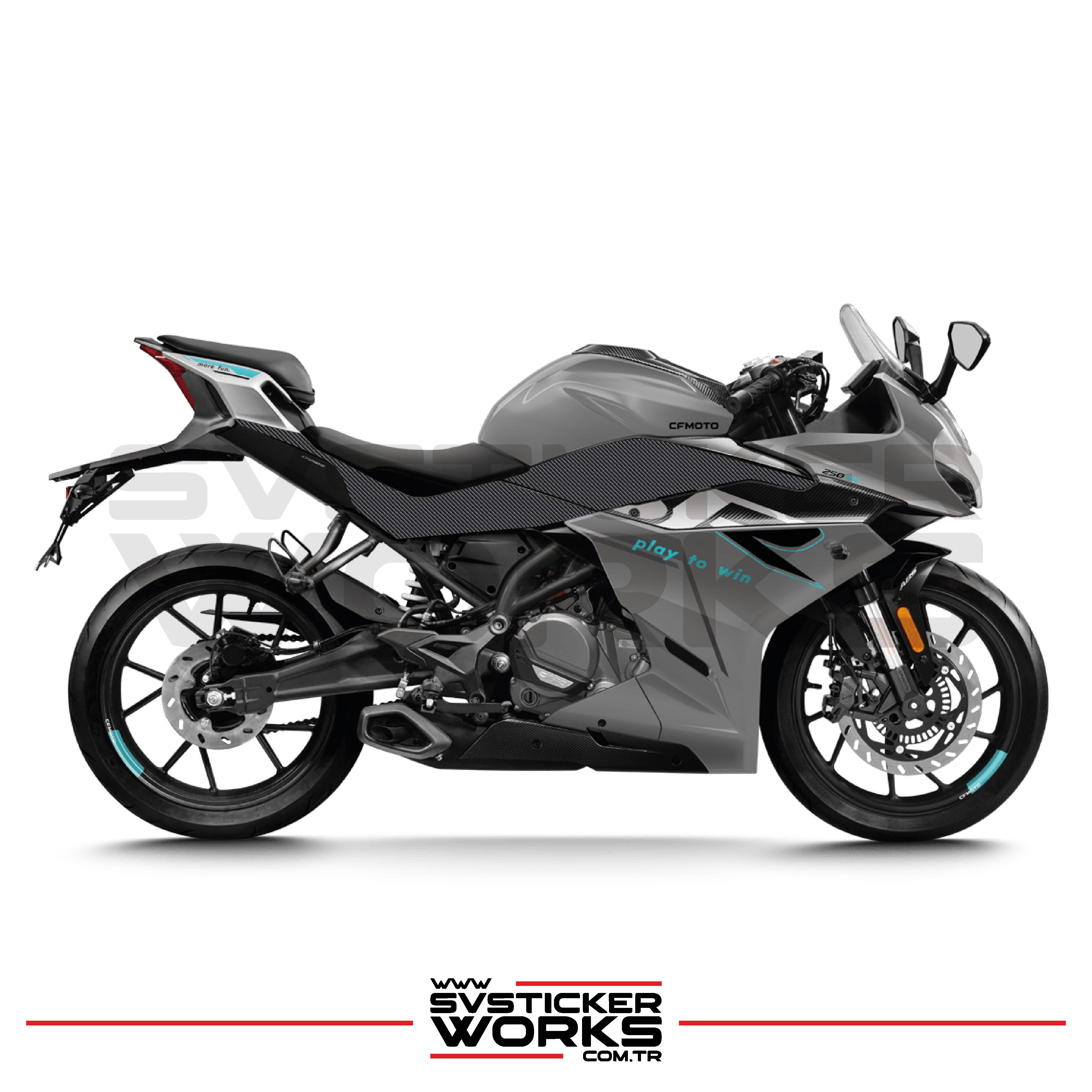 SVSTICKERWORKSCFMOTO 250SR Sticker Karbon Folyo Kaplama Orta Şase BölümüCFMOTO 250SR Sticker Karbon Folyo Kaplama Orta Şase Bölümü