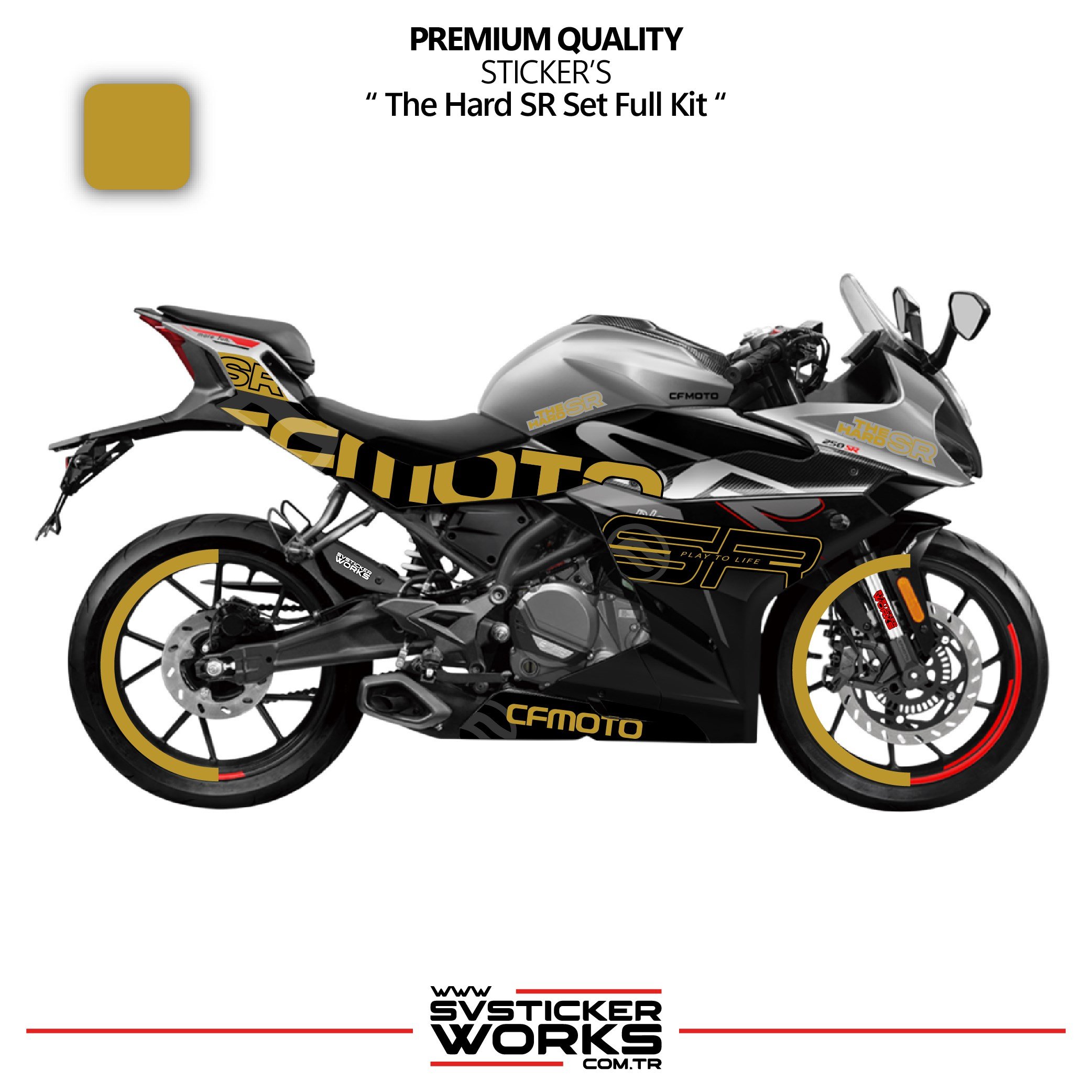 SVSTICKERWORKSCFMOTO 250SR The Hard SR Sticker Set Etiket Modeli Yüksek Kalite Set Jant Kaplama HediyeliCFMOTO 250SR The Hard SR Sticker Set Etiket Modeli Yüksek Kalite Set Jant Kaplama Hediyeli250SR
