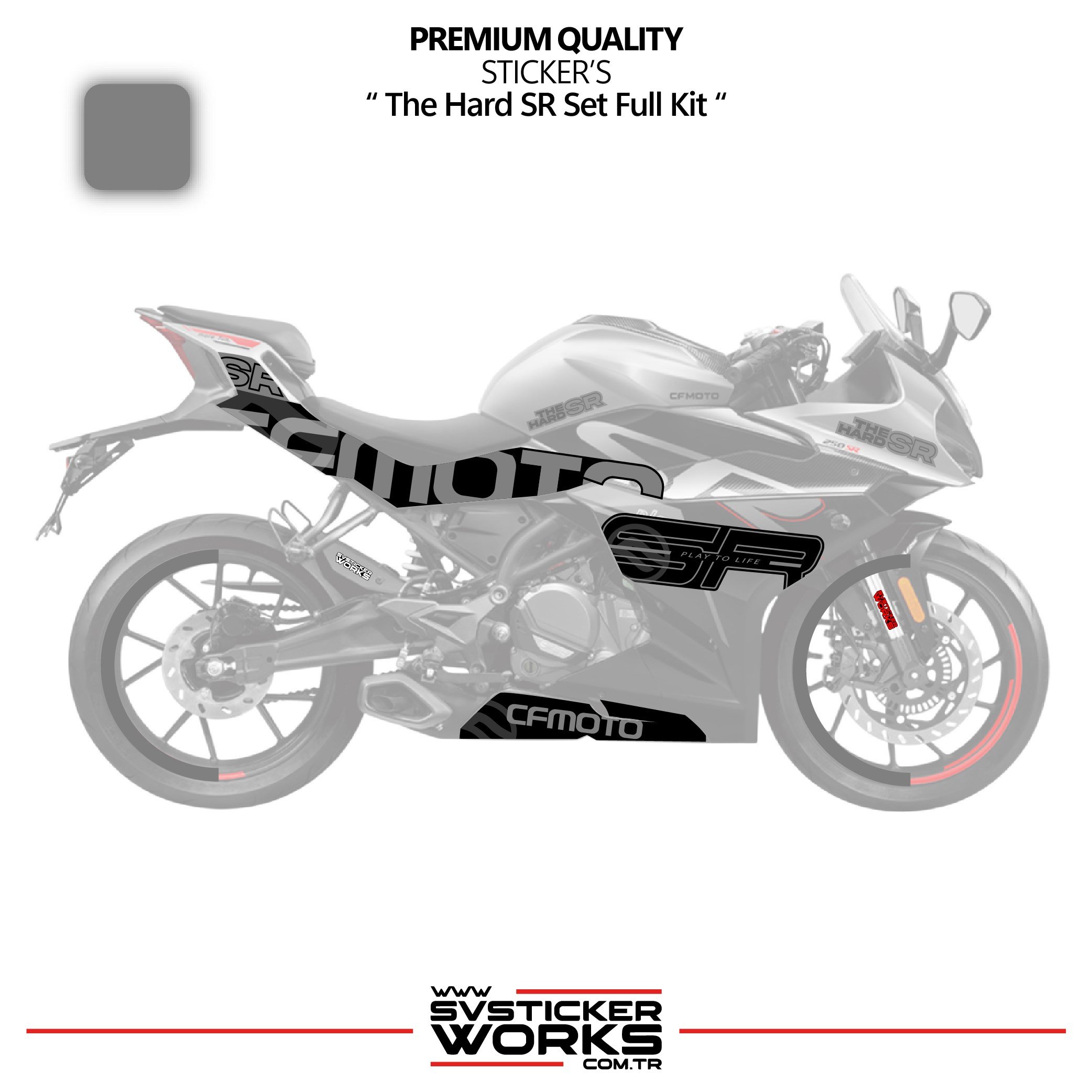 SVSTICKERWORKSCFMOTO 250SR The Hard SR Sticker Set Etiket Modeli Yüksek Kalite Set Jant Kaplama HediyeliCFMOTO 250SR The Hard SR Sticker Set Etiket Modeli Yüksek Kalite Set Jant Kaplama Hediyeli250SR