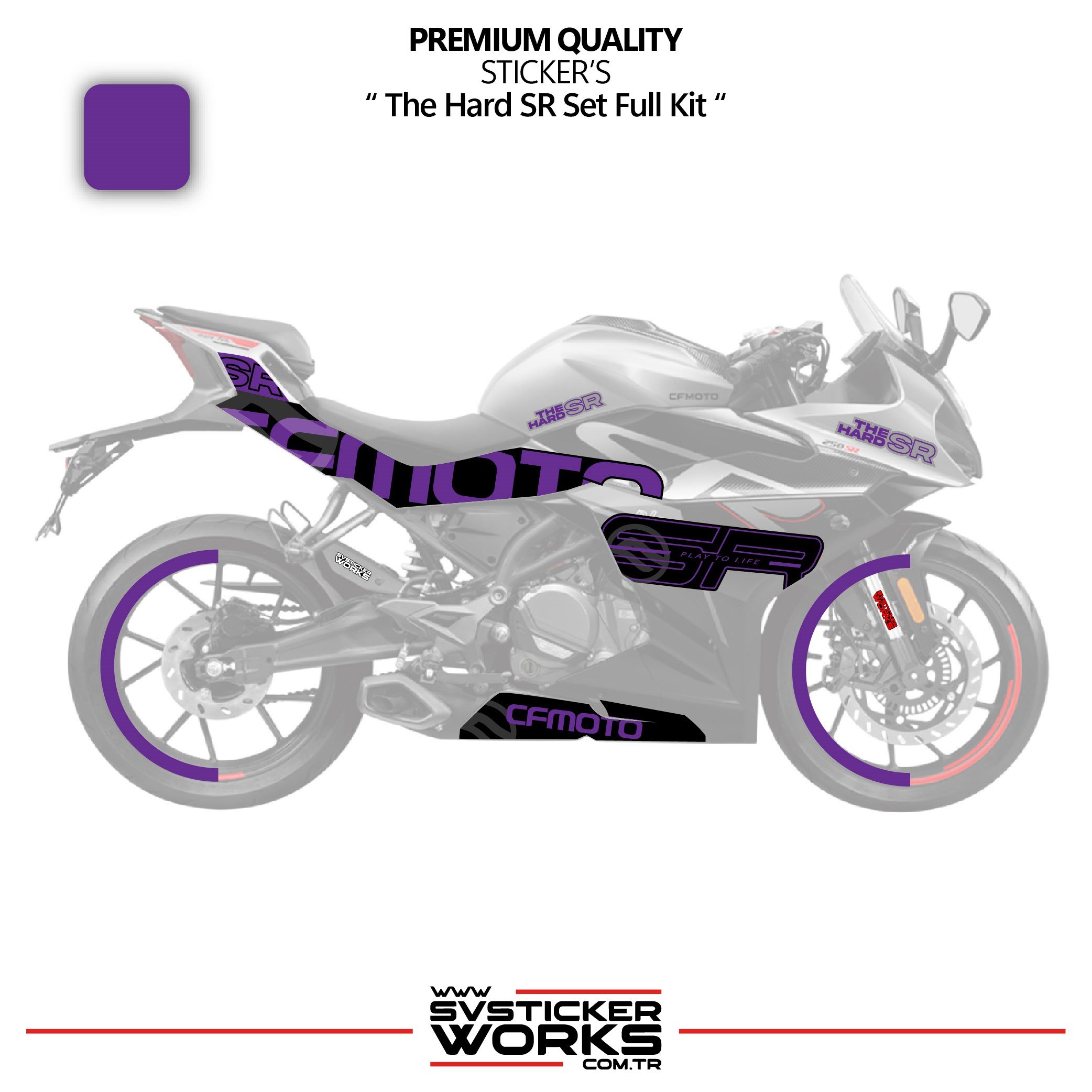 SVSTICKERWORKSCFMOTO 250SR The Hard SR Sticker Set Etiket Modeli Yüksek Kalite Set Jant Kaplama HediyeliCFMOTO 250SR The Hard SR Sticker Set Etiket Modeli Yüksek Kalite Set Jant Kaplama Hediyeli250SR