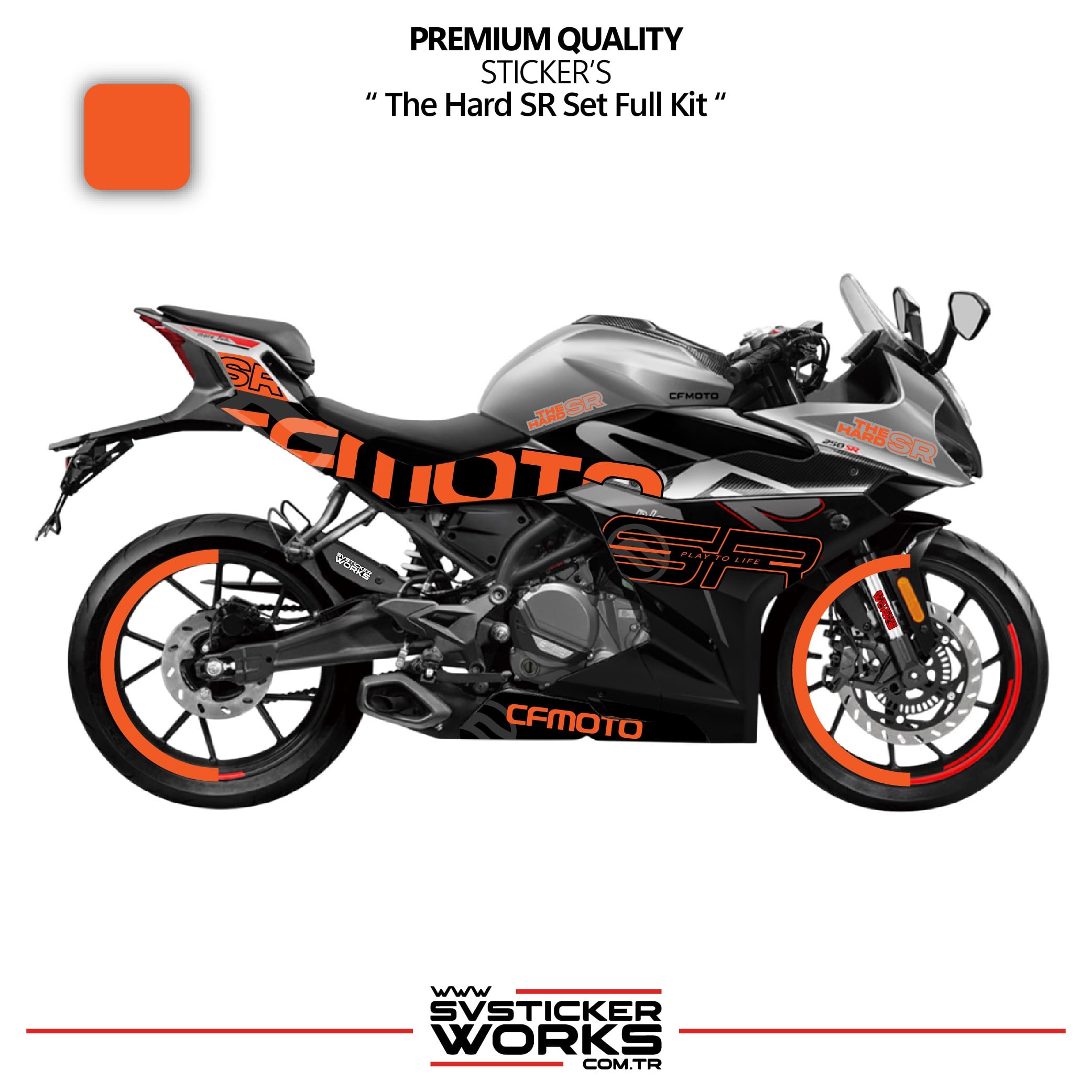 SVSTICKERWORKSCFMOTO 250SR The Hard SR Sticker Set Etiket Modeli Yüksek Kalite Set Jant Kaplama HediyeliCFMOTO 250SR The Hard SR Sticker Set Etiket Modeli Yüksek Kalite Set Jant Kaplama Hediyeli250SR