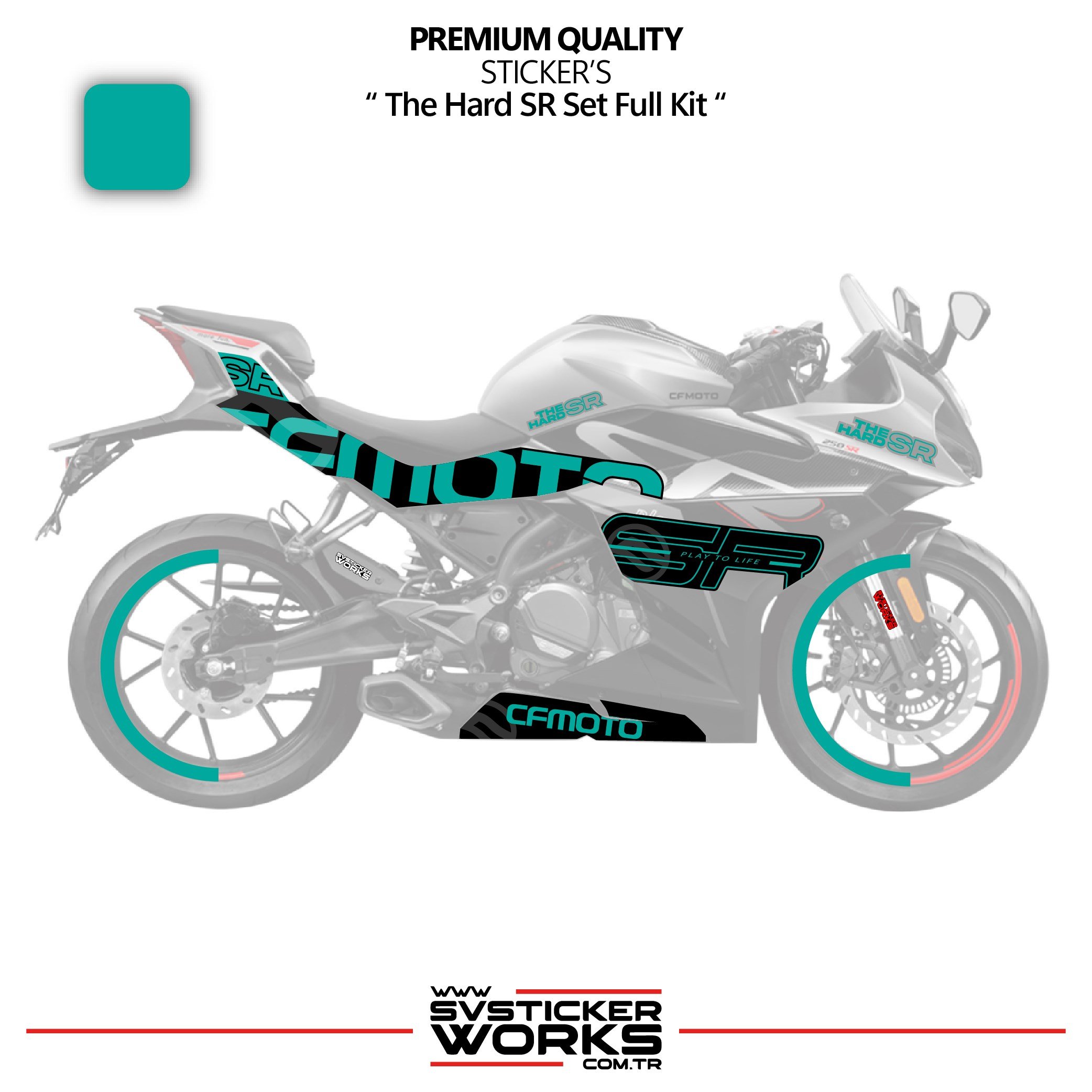 SVSTICKERWORKSCFMOTO 250SR The Hard SR Sticker Set Etiket Modeli Yüksek Kalite Set Jant Kaplama HediyeliCFMOTO 250SR The Hard SR Sticker Set Etiket Modeli Yüksek Kalite Set Jant Kaplama Hediyeli250SR